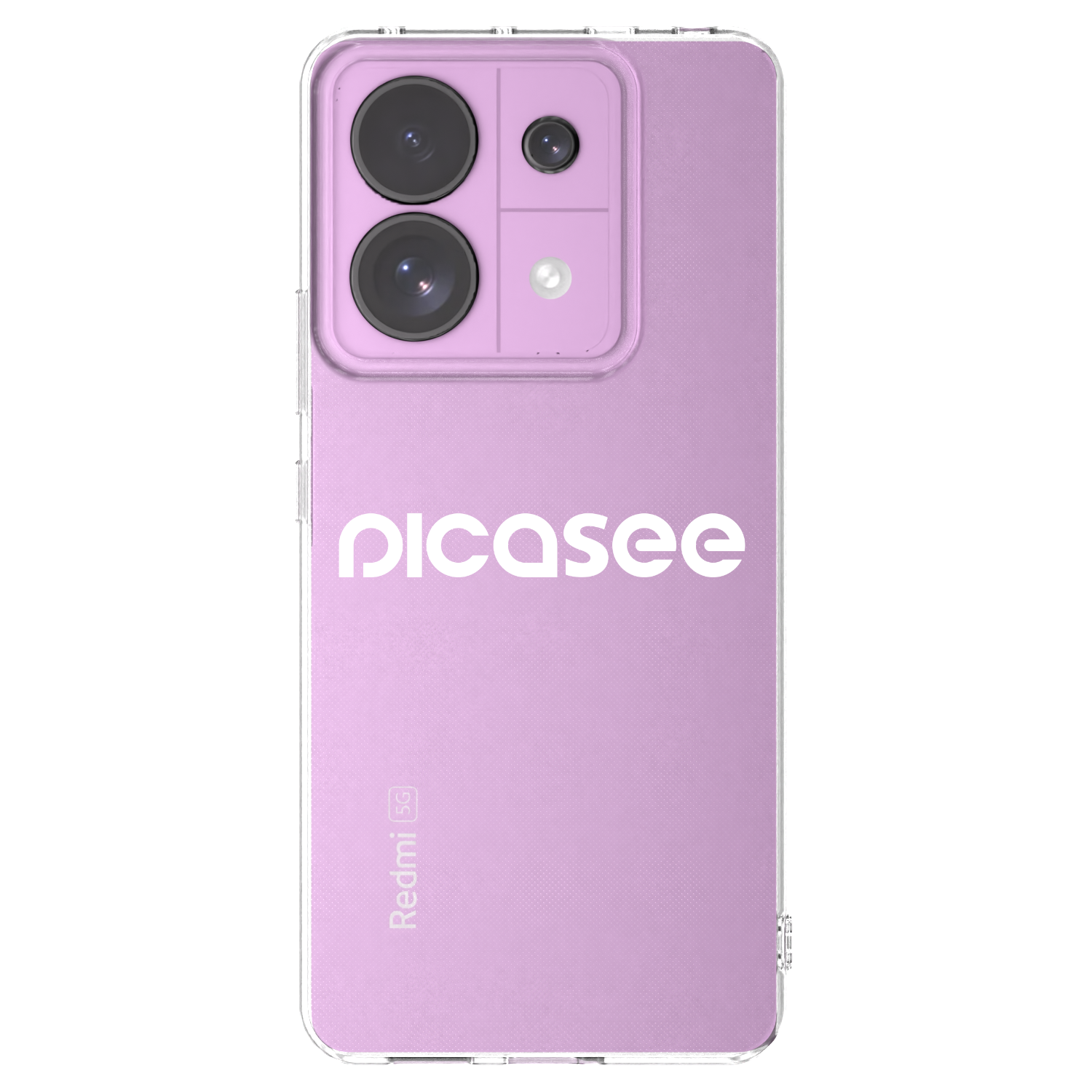 Picasee silikonska prozirna maskica za Xiaomi Redmi Note 13 Pro 5G - Picasee - new logo - white