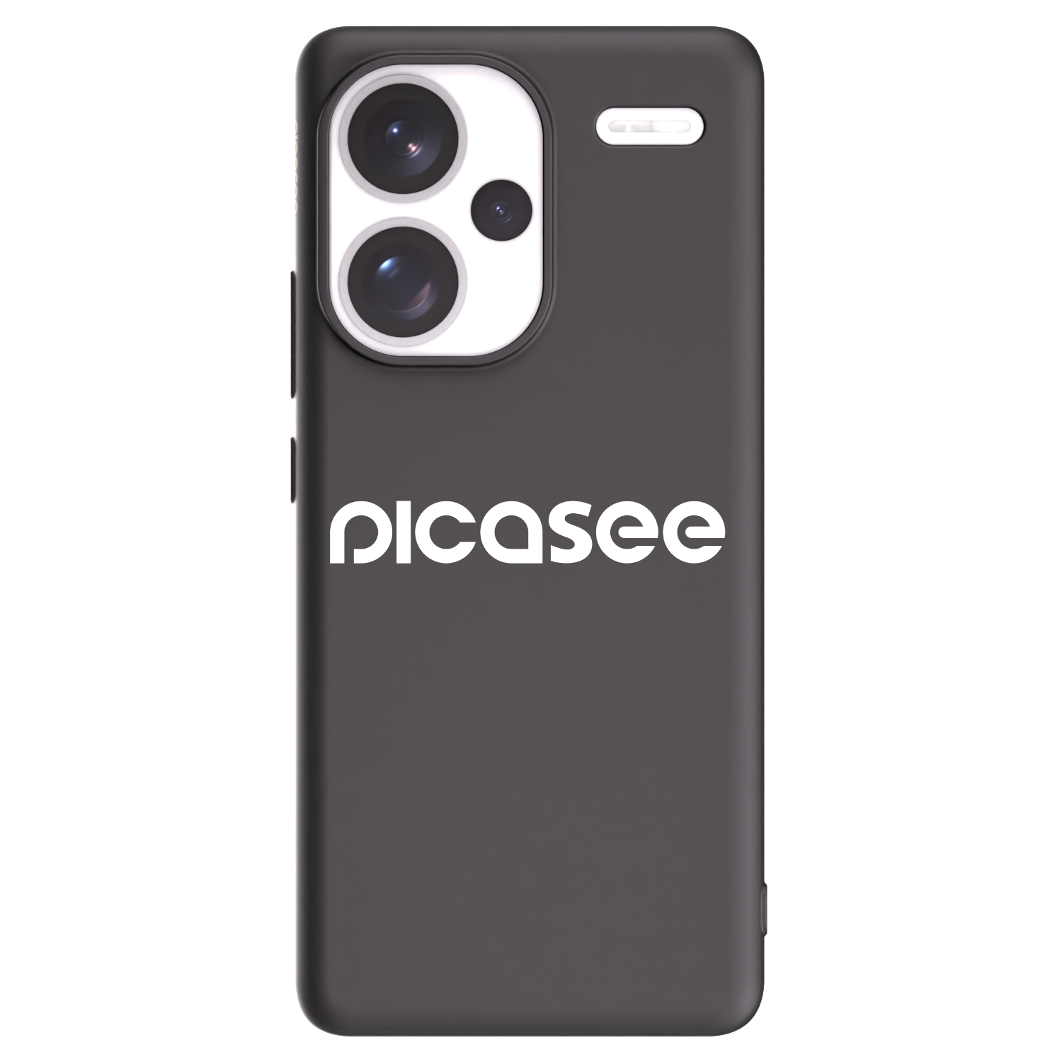 Picasee crna silikonska maskica za Xiaomi Redmi Note 13 Pro+ 5G - Picasee - new logo - white