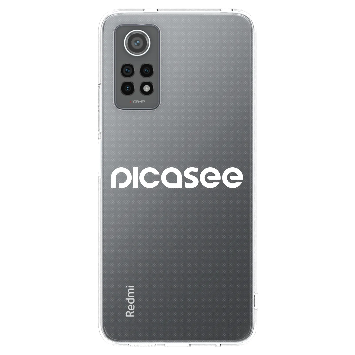 Picasee silikonska prozirna maskica za Xiaomi Redmi Note 12 Pro 4G - Picasee - new logo - white