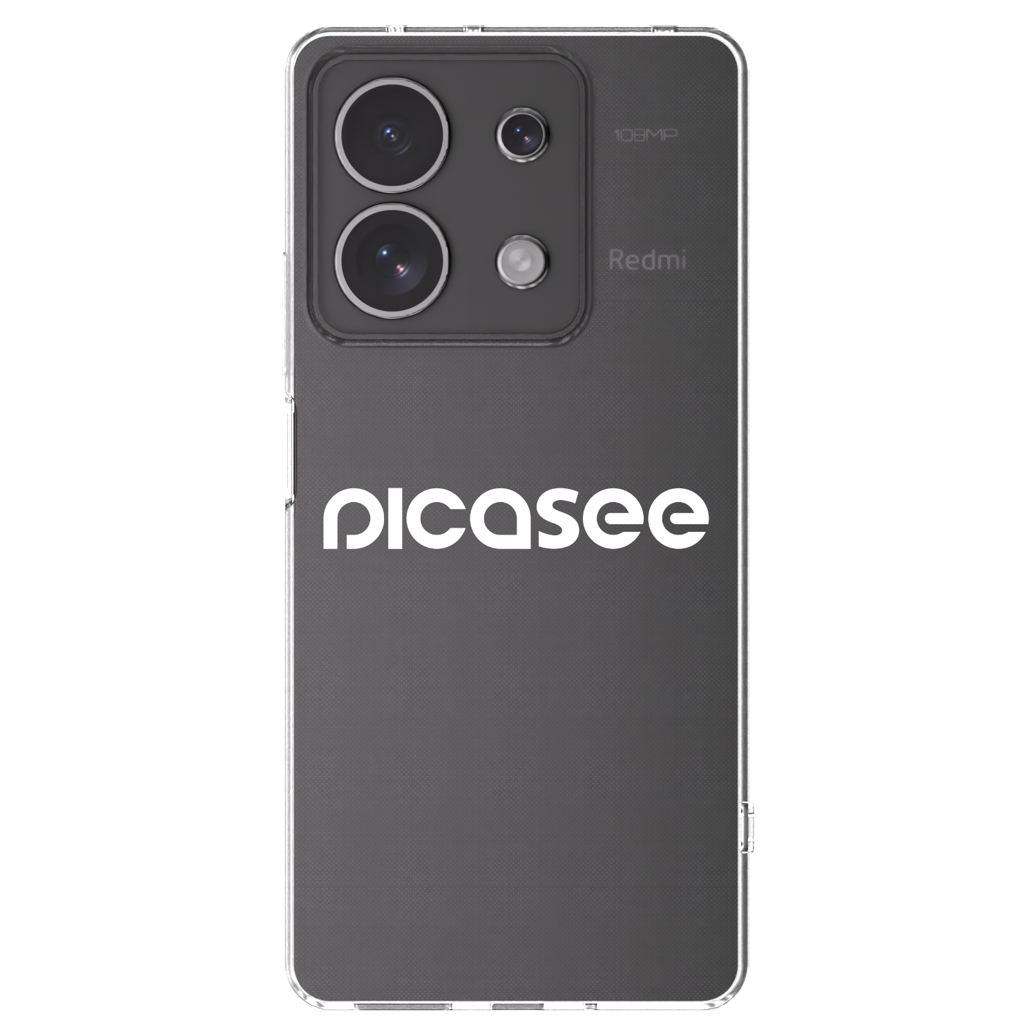 Picasee silikonska prozirna maskica za Xiaomi Redmi Note 13 4G - Picasee - new logo - white