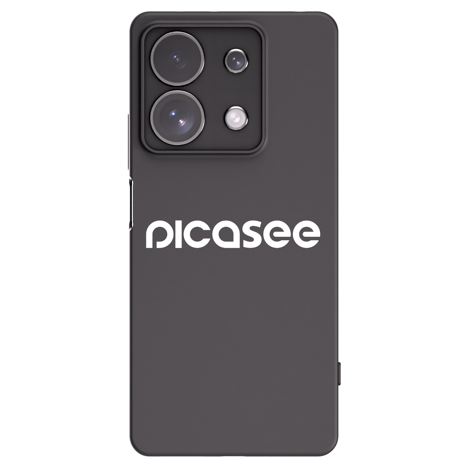 Picasee crna silikonska maskica za Xiaomi Redmi Note 13 Pro 4G - Picasee - new logo - white