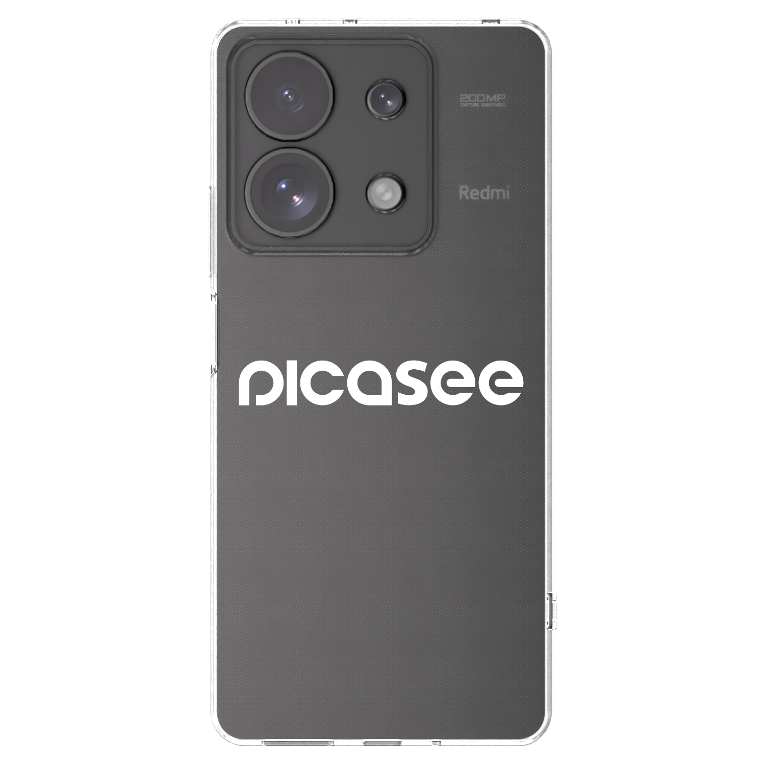 Picasee silikonska prozirna maskica za Xiaomi Redmi Note 13 Pro 4G - Picasee - new logo - white