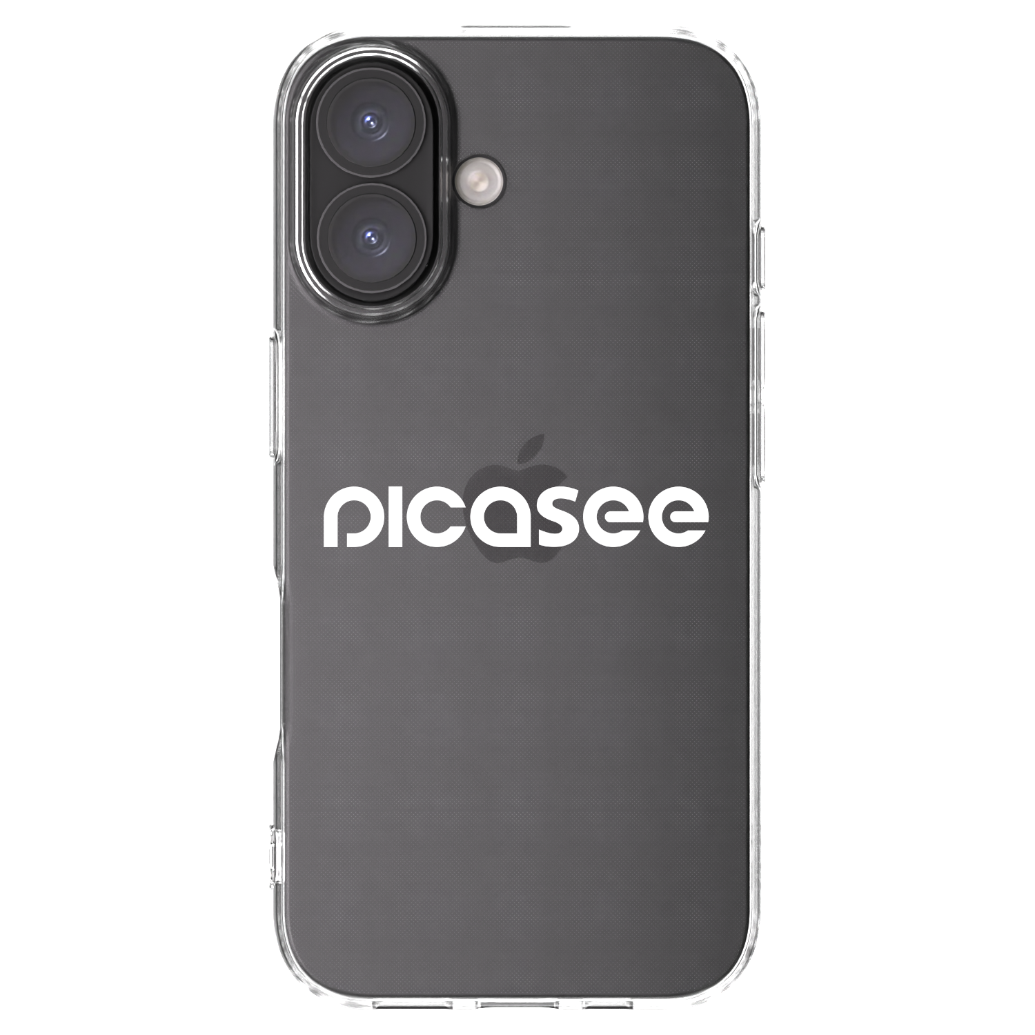 Picasee silikonska prozirna maskica za Apple iPhone 16 - Picasee - new logo - white