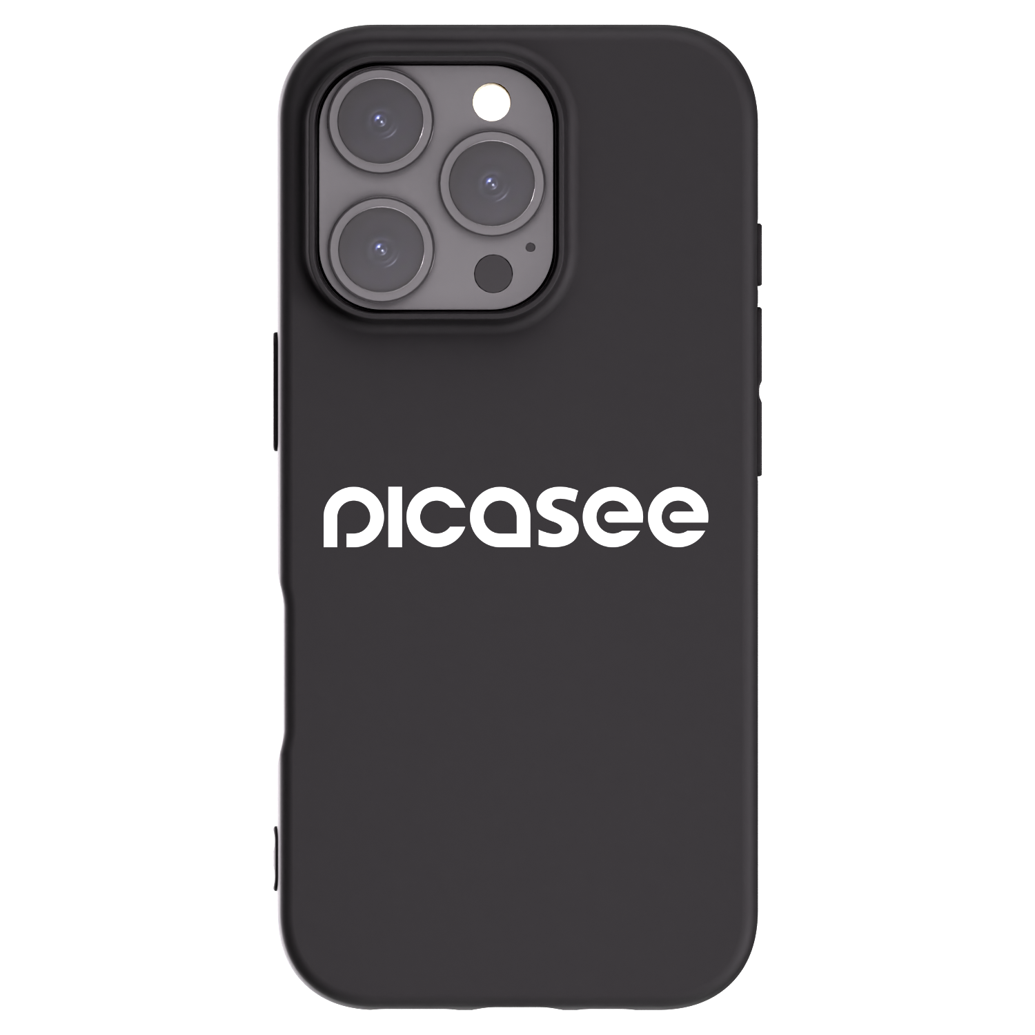 Picasee crna silikonska maskica za Apple iPhone 16 Pro - Picasee - new logo - white