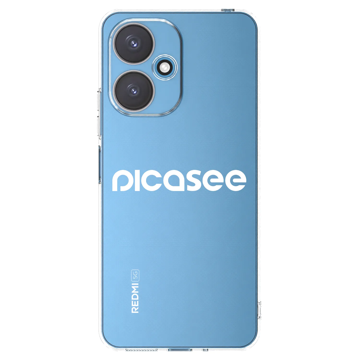 Picasee silikonska prozirna maskica za Xiaomi Redmi 13C 5G - Picasee - new logo - white