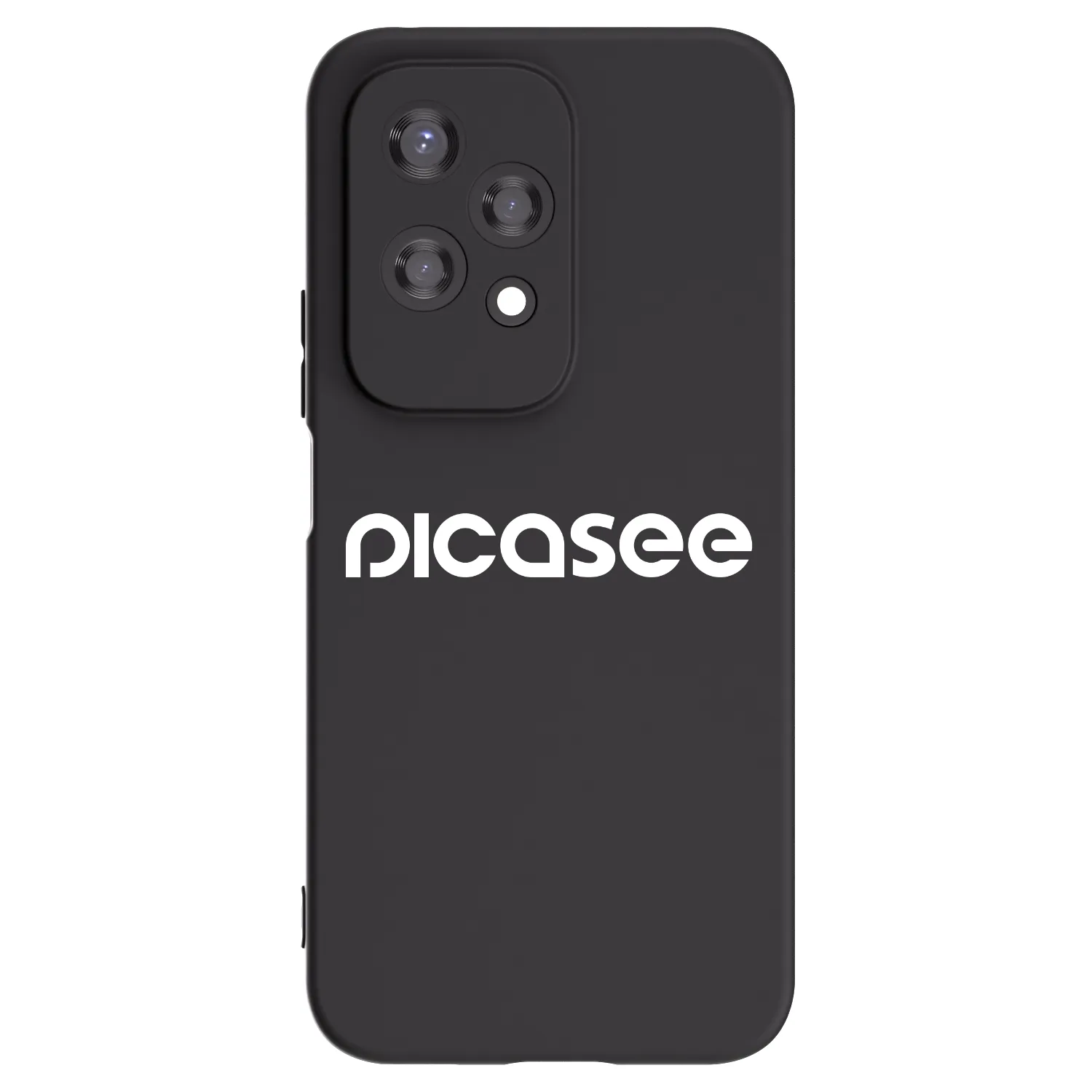 Picasee crna silikonska maskica za Honor 200 Lite - Picasee - new logo - white