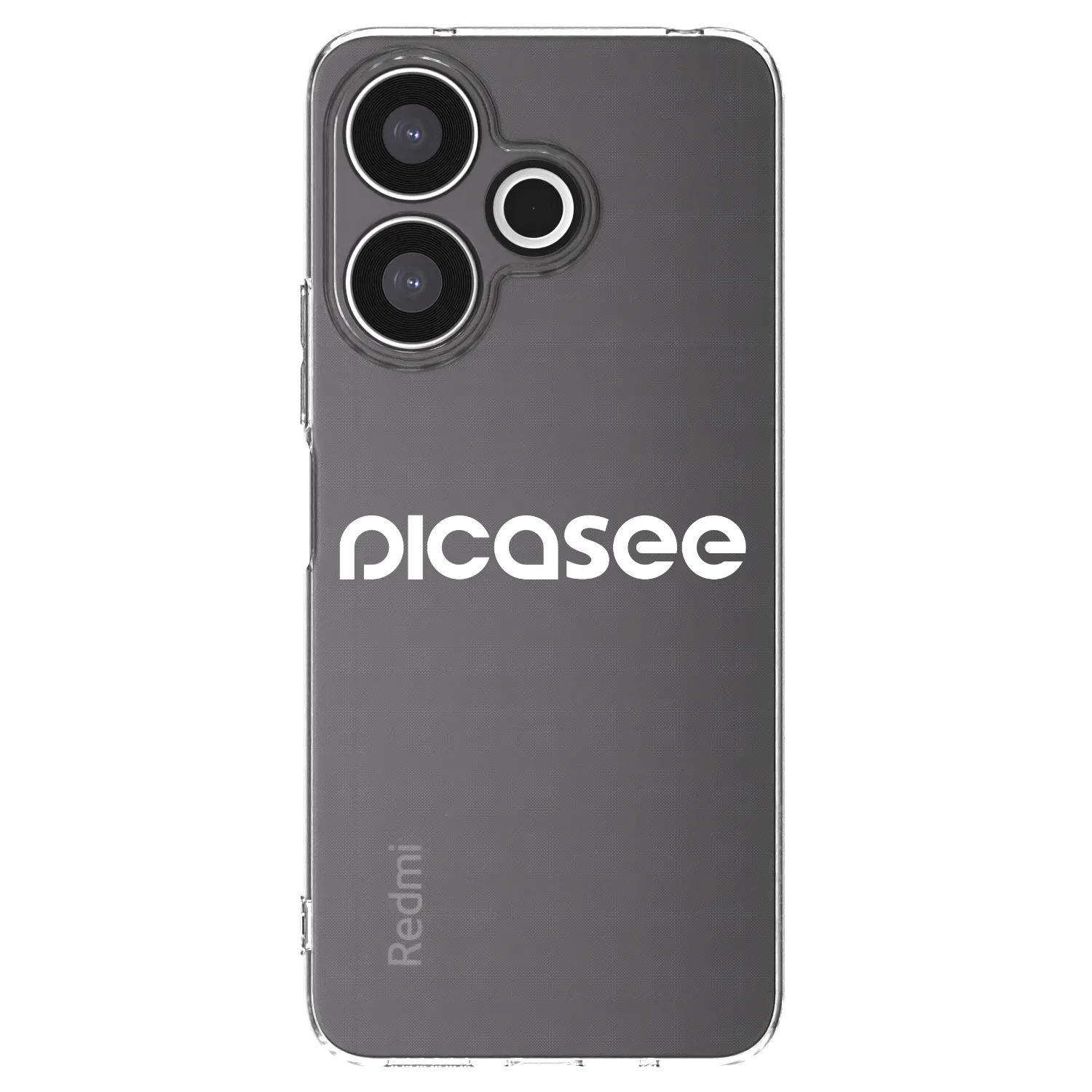 Picasee silikonska prozirna maskica za Xiaomi Redmi 13 4G - Picasee - new logo - white