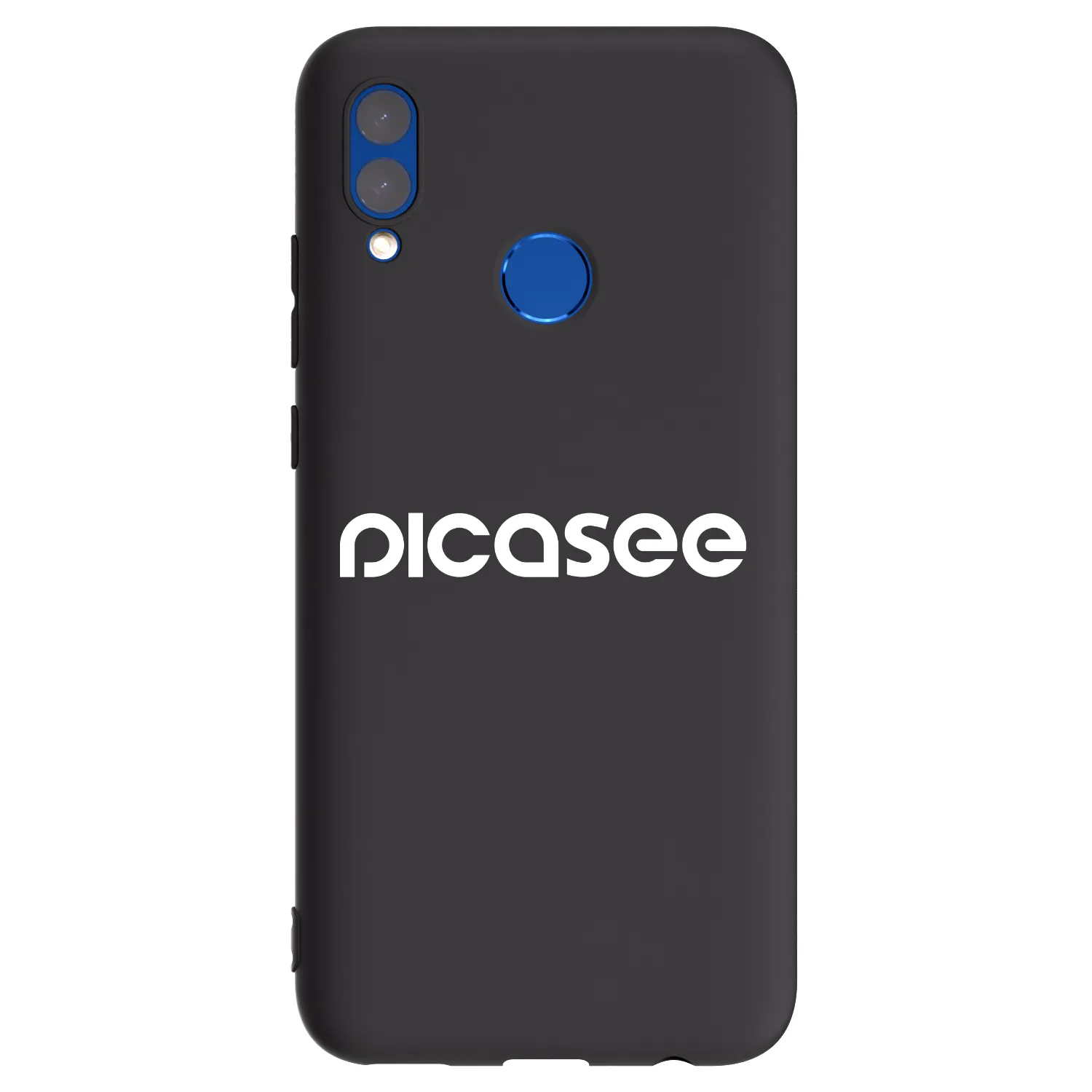 Picasee crna silikonska maskica za Huawei P Smart 2019 - Picasee - new logo - white