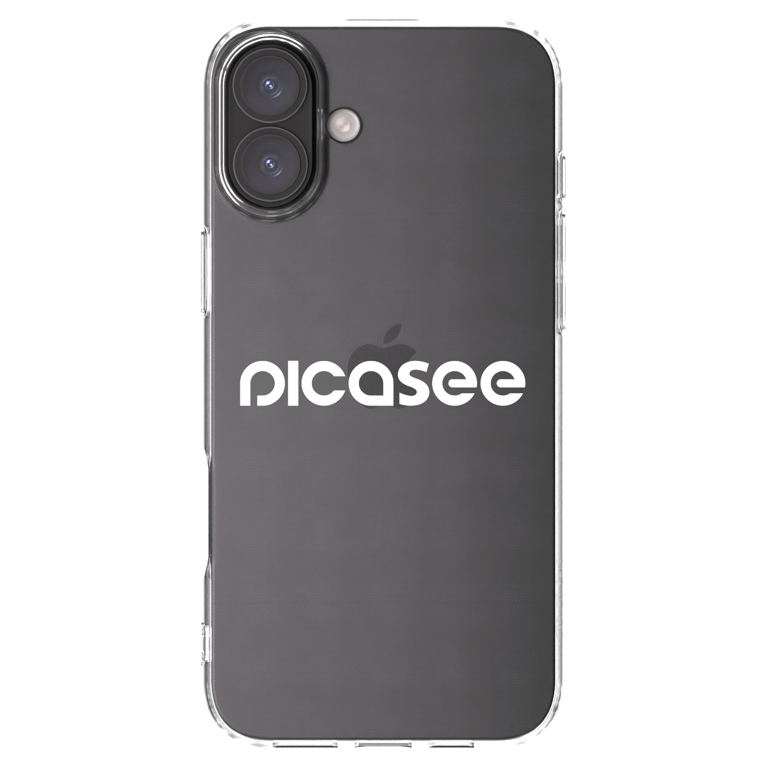 Picasee silikonska prozirna maskica za Apple iPhone 16 Plus - Picasee - new logo - white