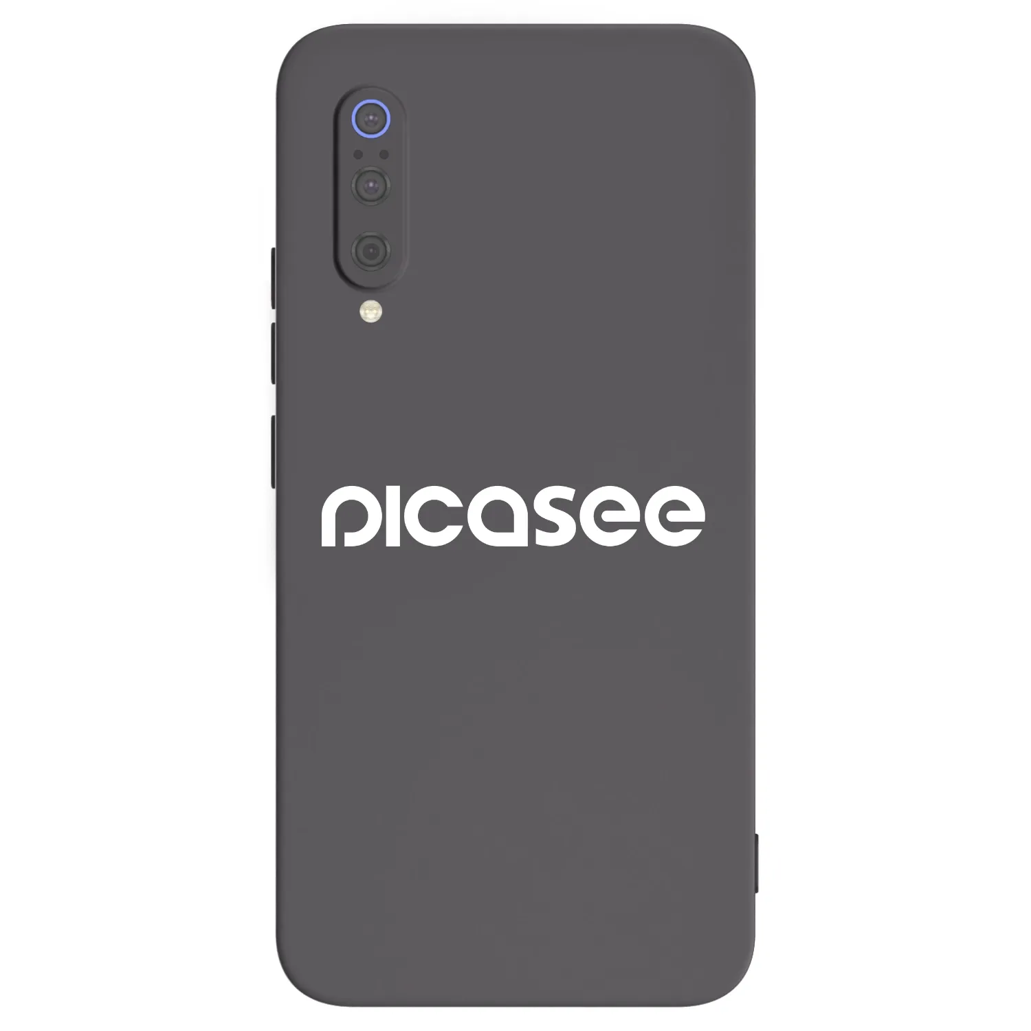 Picasee crna silikonska maskica za Xiaomi Mi 9 - Picasee - new logo - white