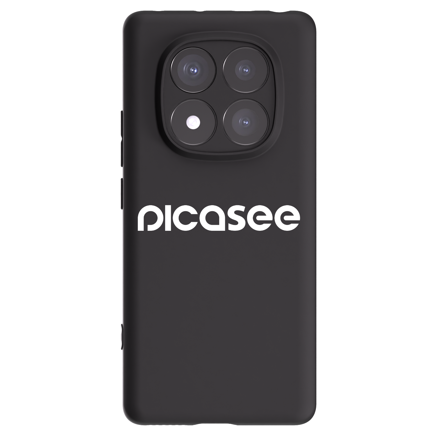 Picasee crna silikonska maskica za Xiaomi Redmi Note 14 Pro+ 5G - Picasee - new logo - white