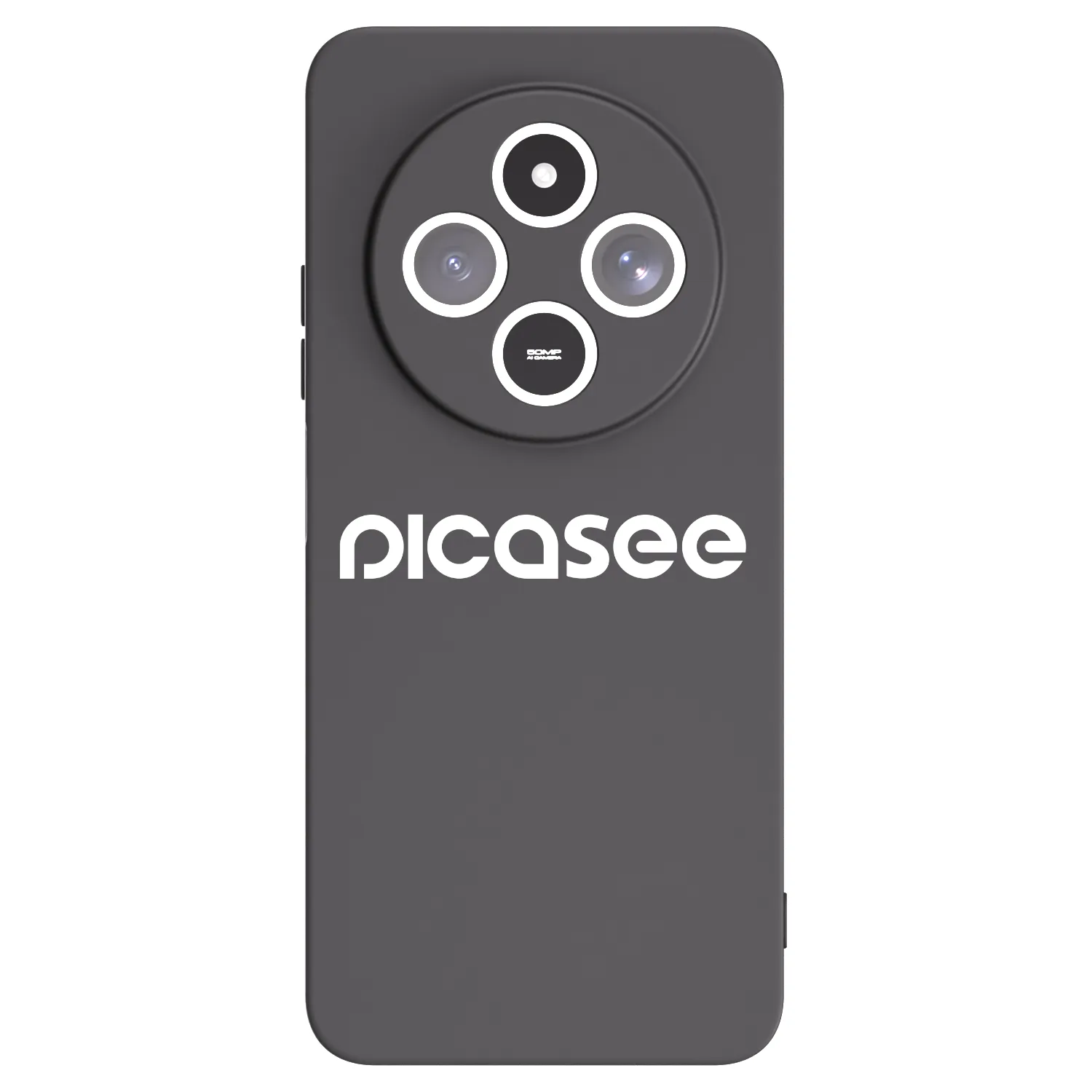 Picasee crna silikonska maskica za Xiaomi Redmi 14C - Picasee - new logo - white