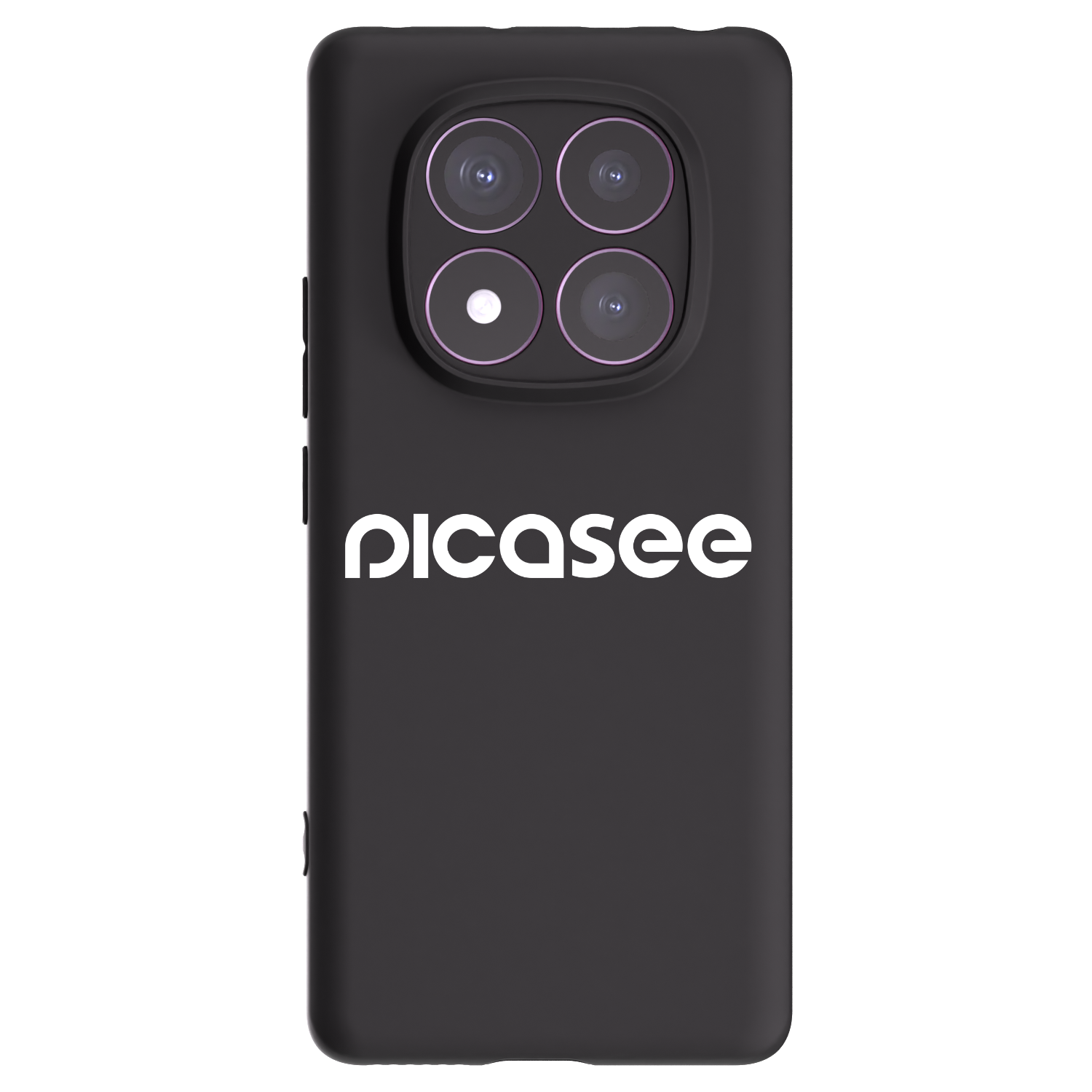 Picasee crna silikonska maskica za Xiaomi Redmi Note 14 Pro 4G - Picasee - new logo - white