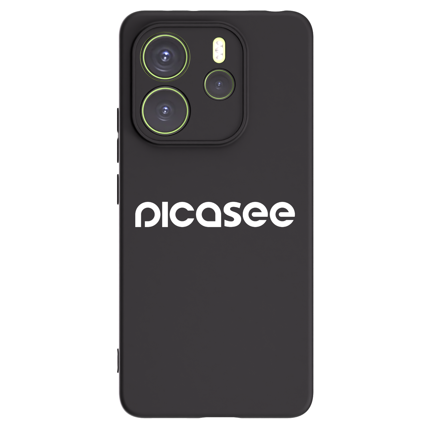 Picasee crna silikonska maskica za Xiaomi Redmi Note 14 4G - Picasee - new logo - white