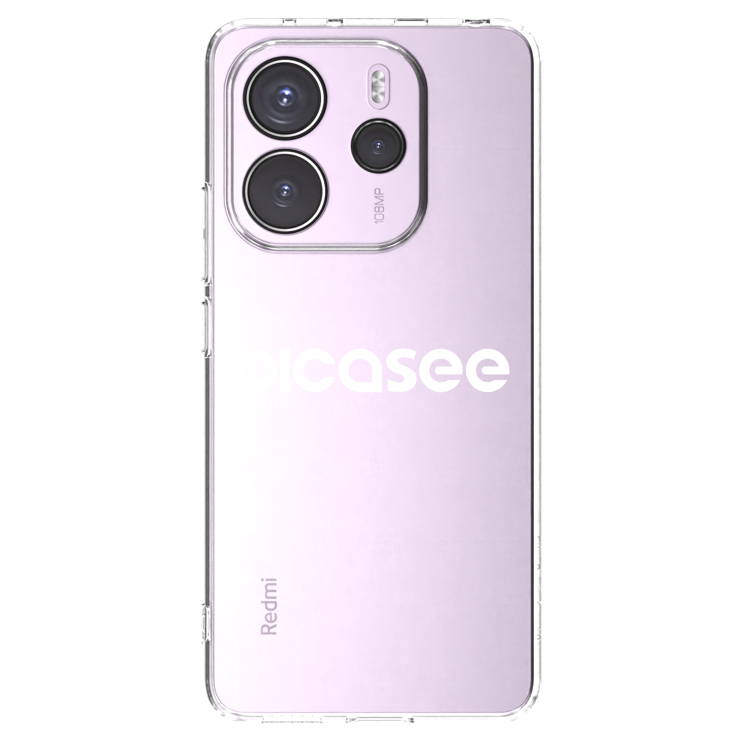 Picasee silikonska prozirna maskica za Xiaomi Redmi Note 14 4G - Picasee - new logo - white