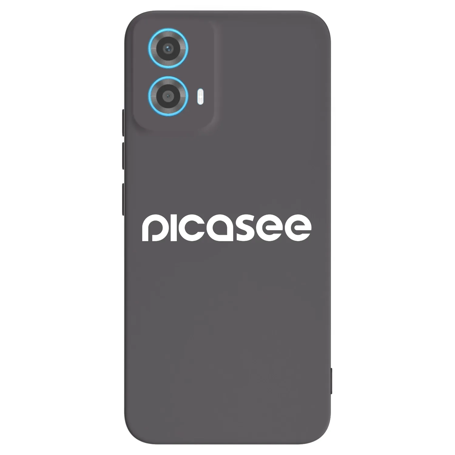 Picasee crna silikonska maskica za Motorola Moto G34 5G - Picasee - new logo - white