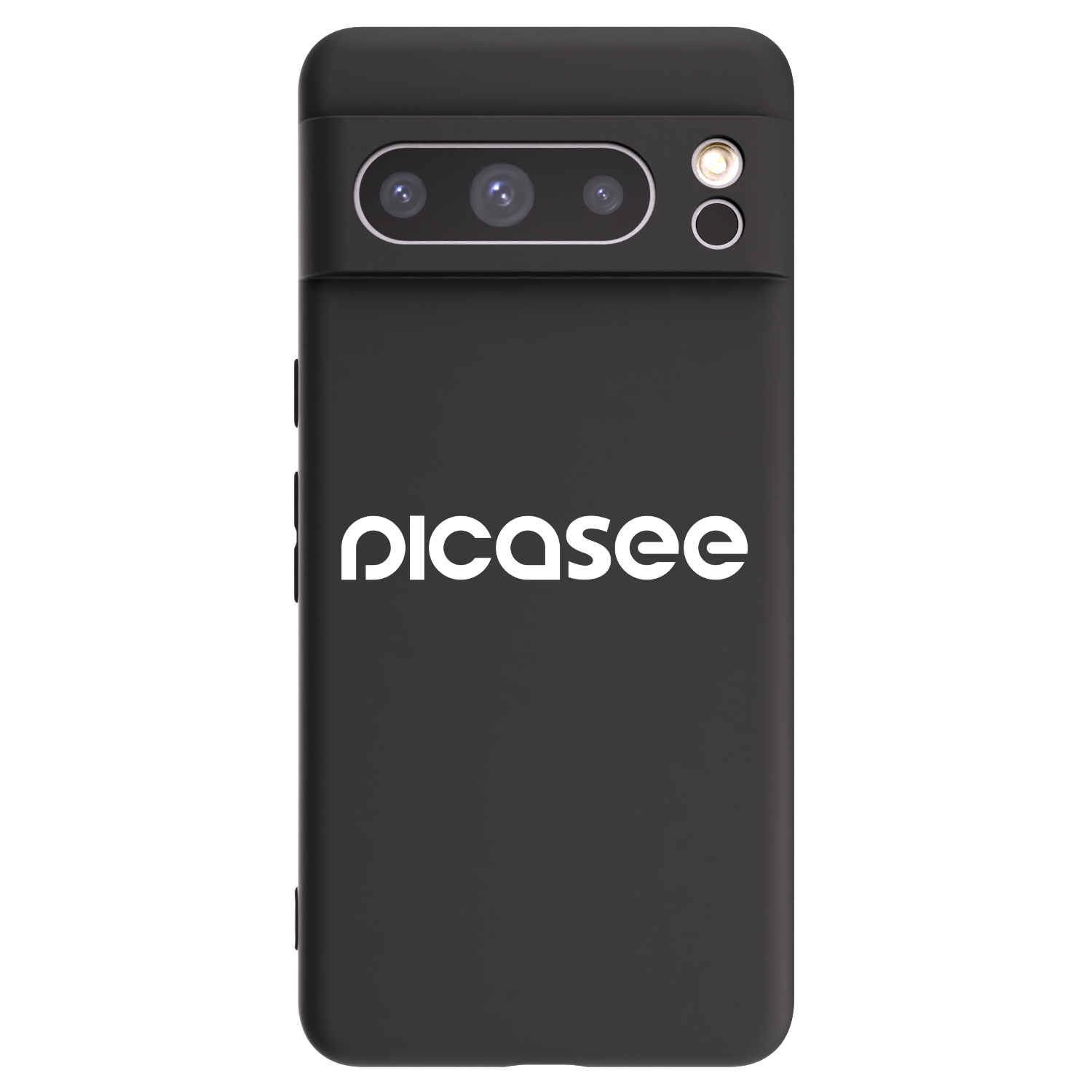 Picasee crna silikonska maskica za Google Pixel 8 Pro - Picasee - new logo - white