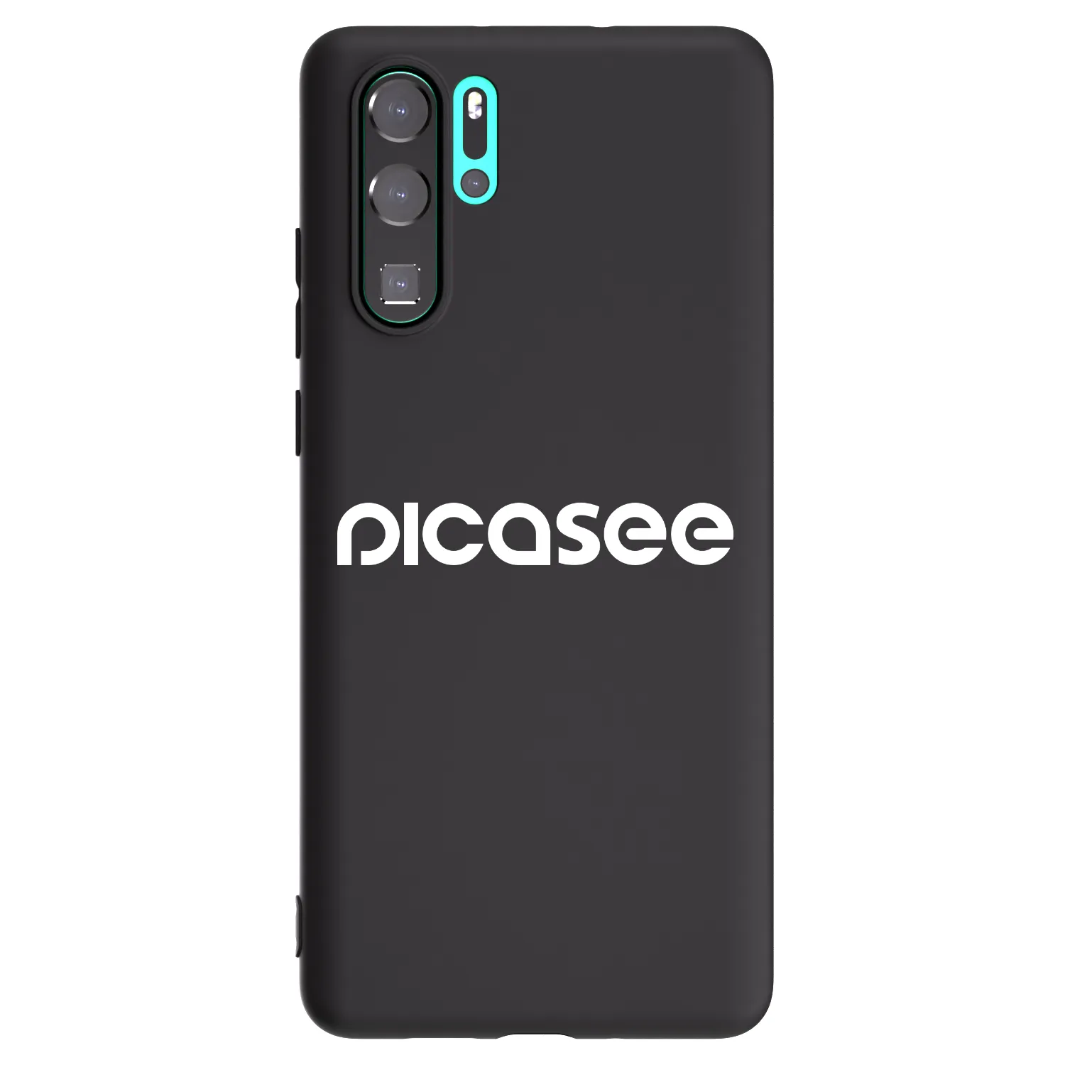 Picasee crna silikonska maskica za Huawei P30 Pro - Picasee - new logo - white