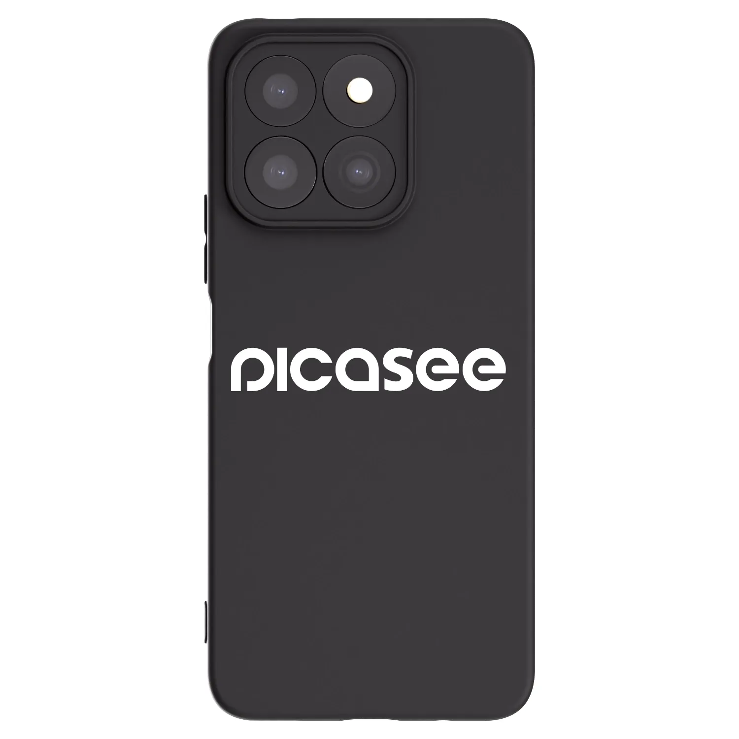 Picasee crna silikonska maskica za Honor X8c - Picasee - new logo - white
