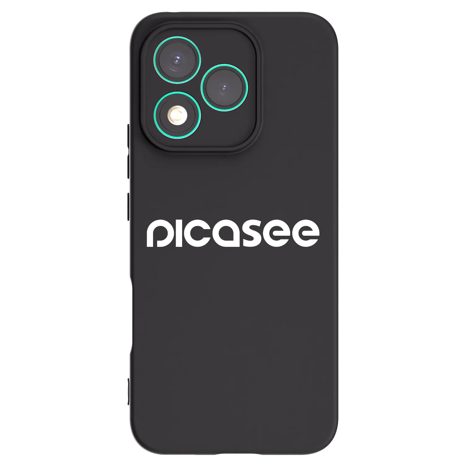 Picasee crna silikonska maskica za Honor 400 Lite 5G - Picasee - new logo - white