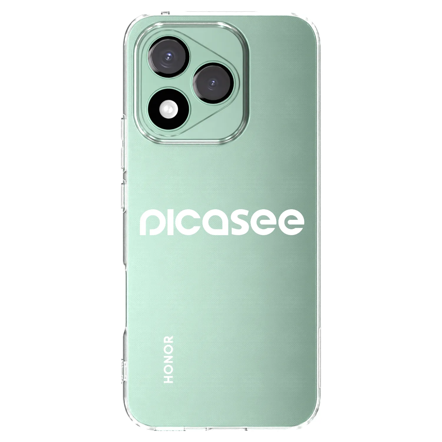 Picasee silikonska prozirna maskica za Honor 400 Lite 5G - Picasee - new logo - white