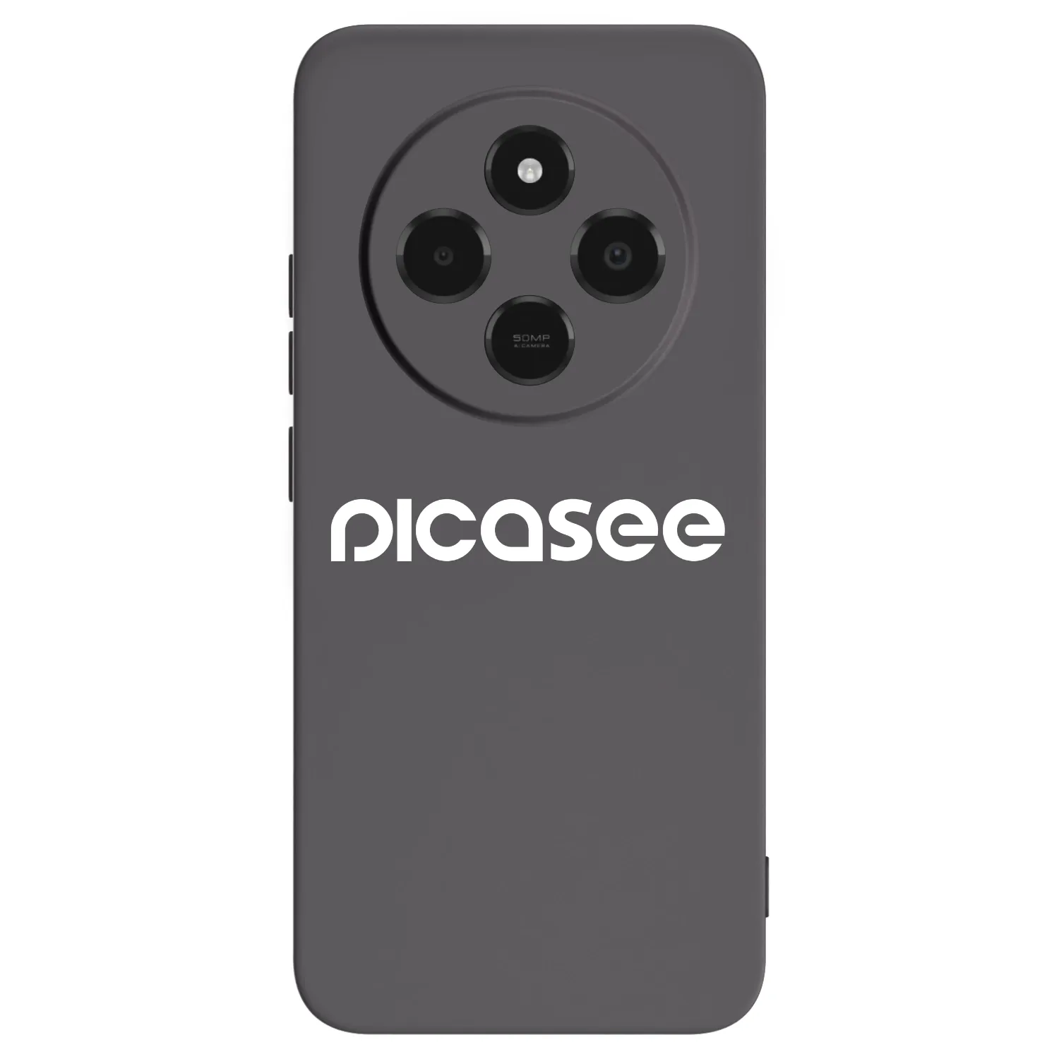 Picasee crna silikonska maskica za Xiaomi Poco C75 - Picasee - new logo - white
