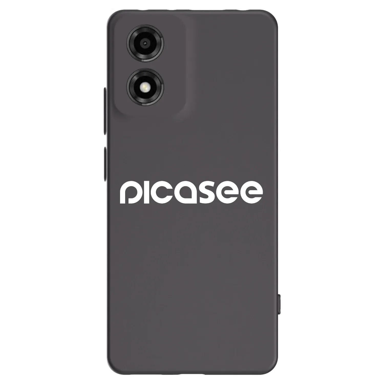 Picasee crna silikonska maskica za Motorola Moto E14 - Picasee - new logo - white