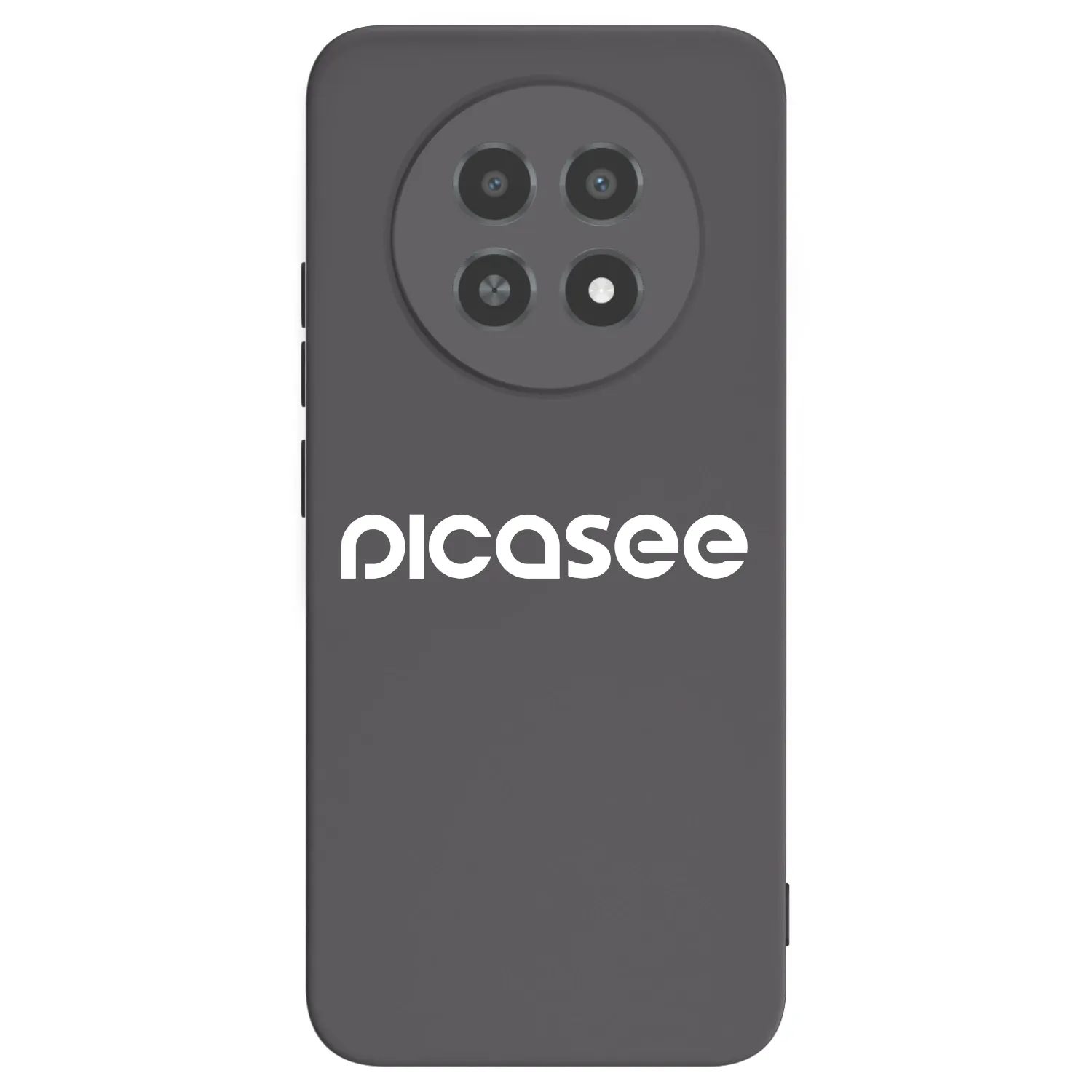 Picasee crna silikonska maskica za Realme 12X - Picasee - new logo - white