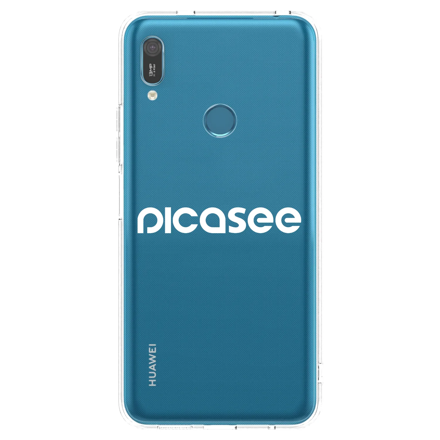 Picasee silikonska prozirna maskica za Huawei Y6 2019 - Picasee - new logo - white
