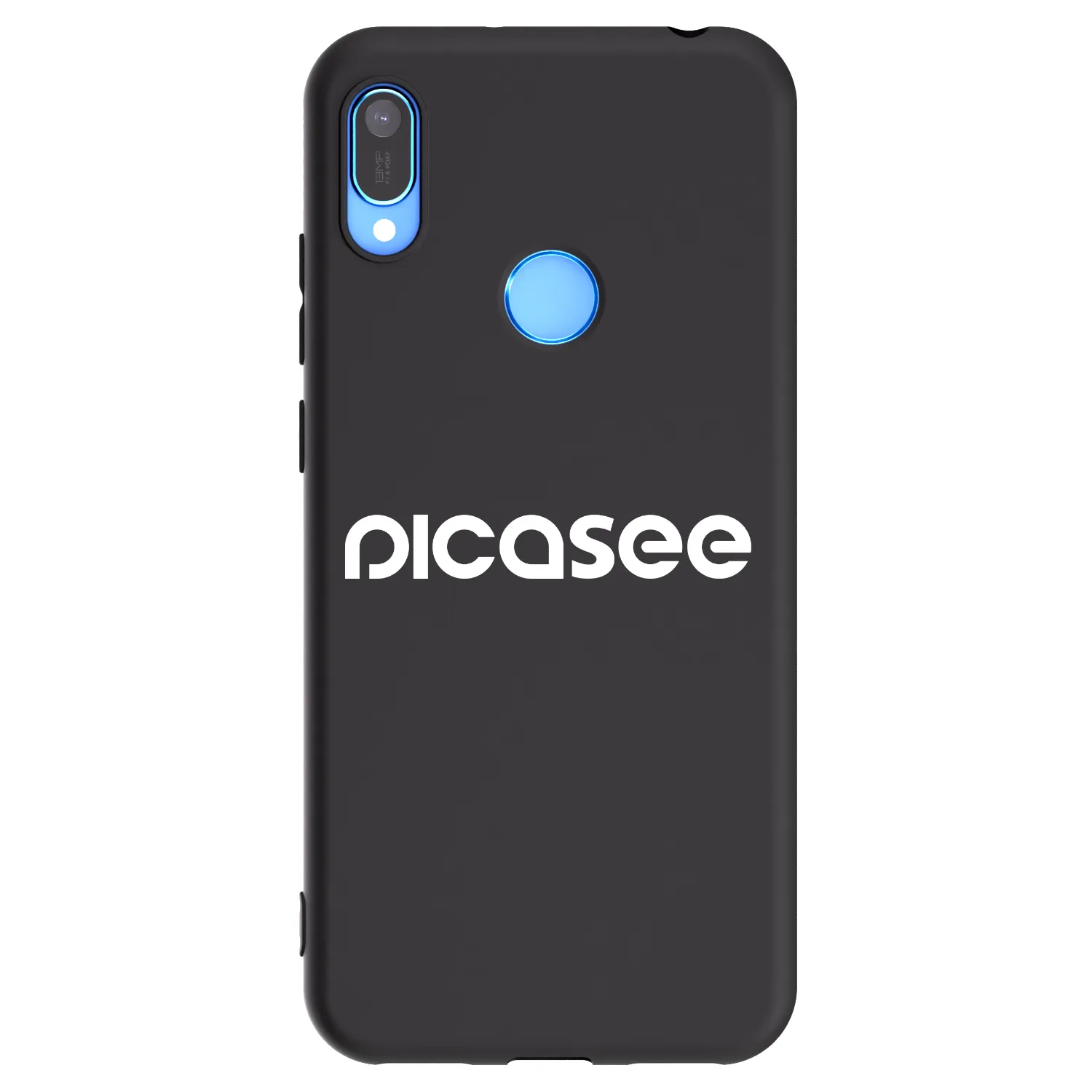 Picasee crna silikonska maskica za Huawei Y6 2019 - Picasee - new logo - white