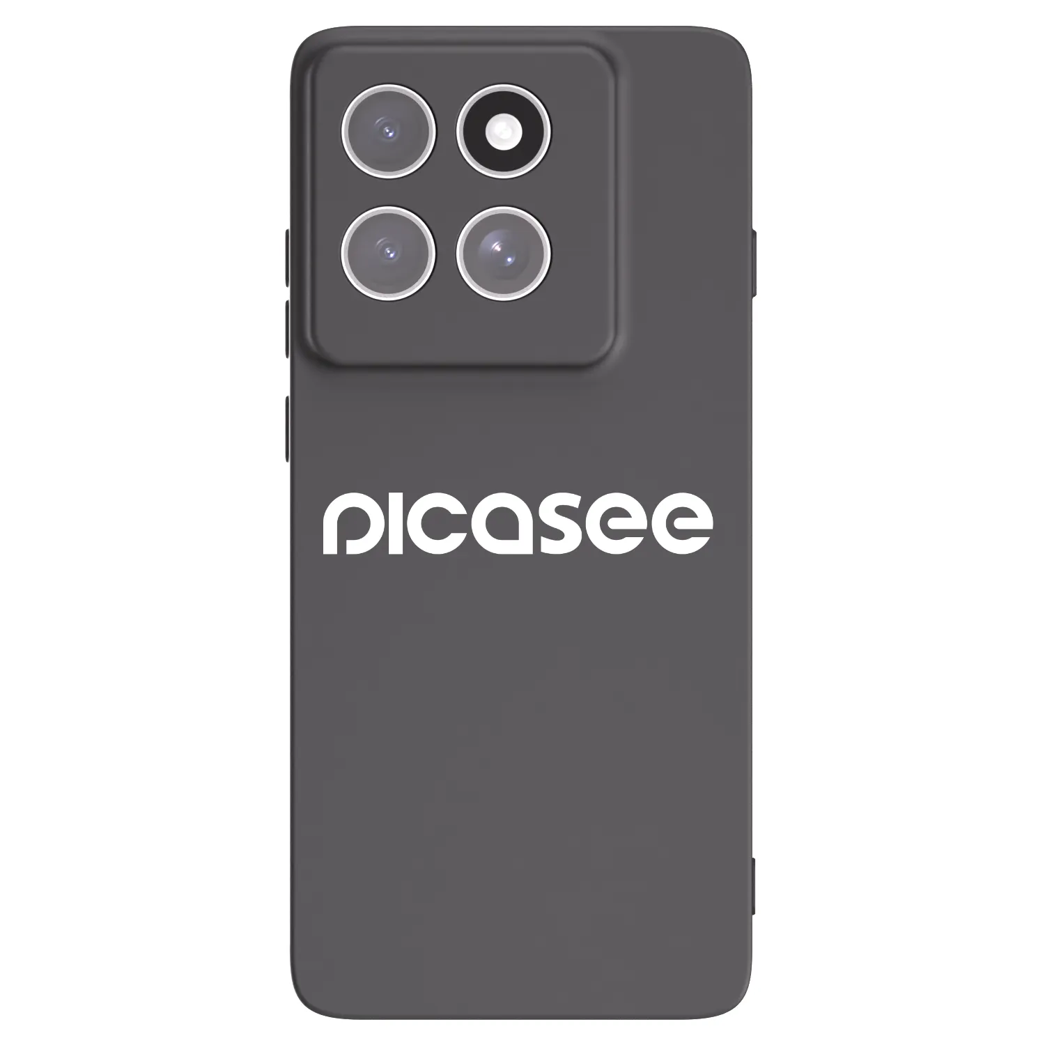Picasee crna silikonska maskica za Motorola Edge 60 Pro - Picasee - new logo - white