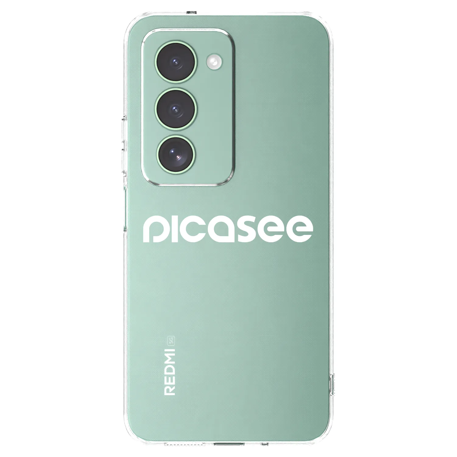 Picasee silikonska prozirna maskica za Xiaomi Redmi 15 5G - Picasee - new logo - white