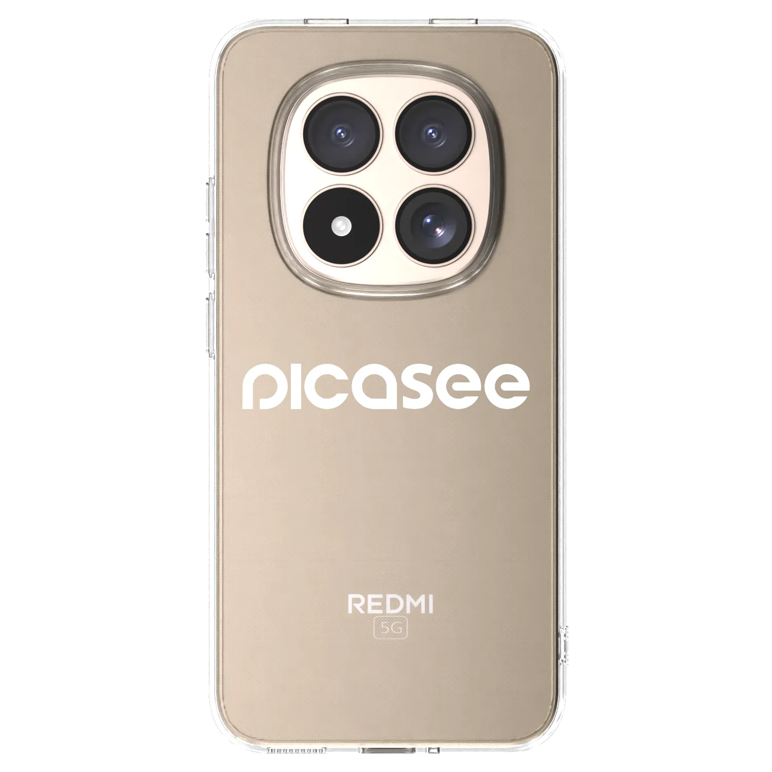 Picasee silikonska prozirna maskica za Xiaomi Redmi Note 15 Pro 4G - Picasee - new logo - white