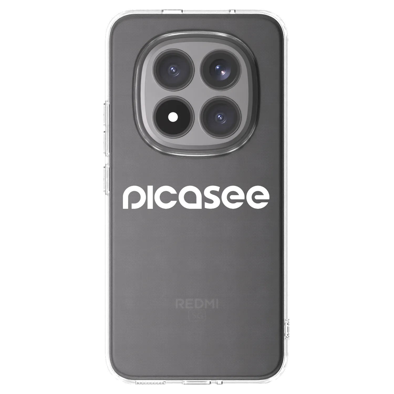 Picasee silikonska prozirna maskica za Xiaomi Redmi Note 15 Pro+ - Picasee - new logo - white