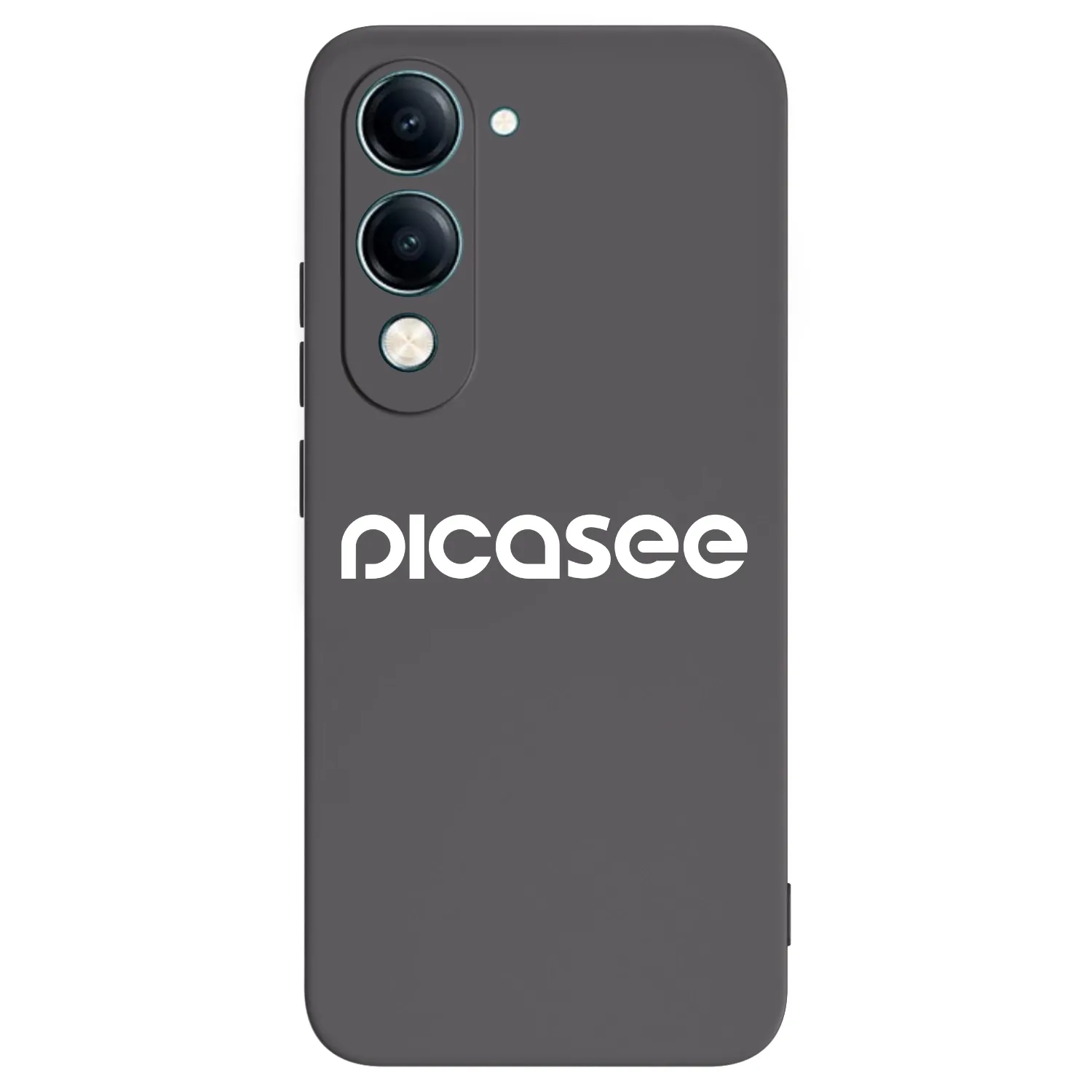 Picasee crna silikonska maskica za Vivo Y29s 5G - Picasee - new logo - white
