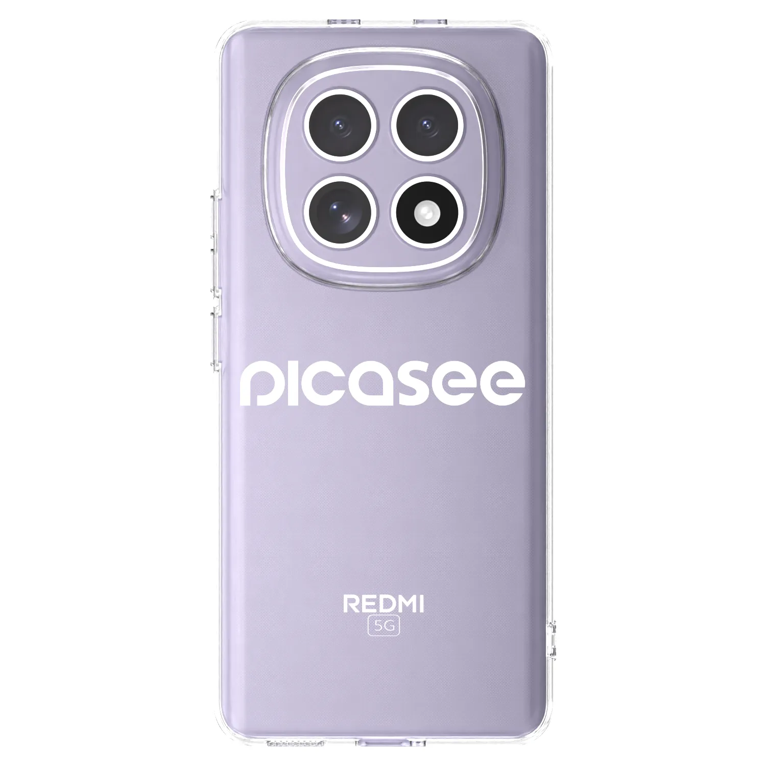 Picasee silikonska prozirna maskica za Xiaomi Redmi Note 15 - Picasee - new logo - white