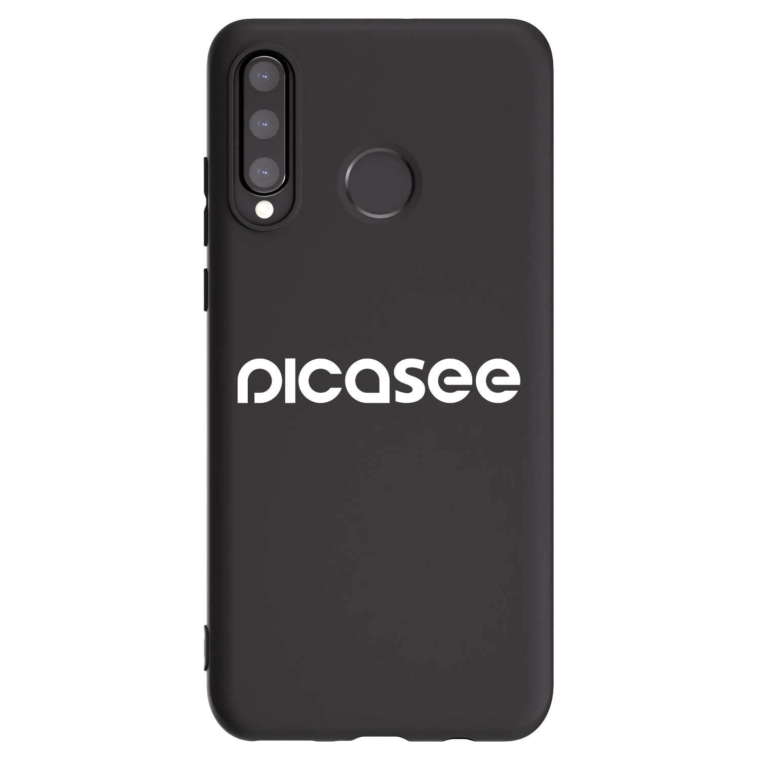 Picasee crna silikonska maskica za Huawei P30 Lite - Picasee - new logo - white