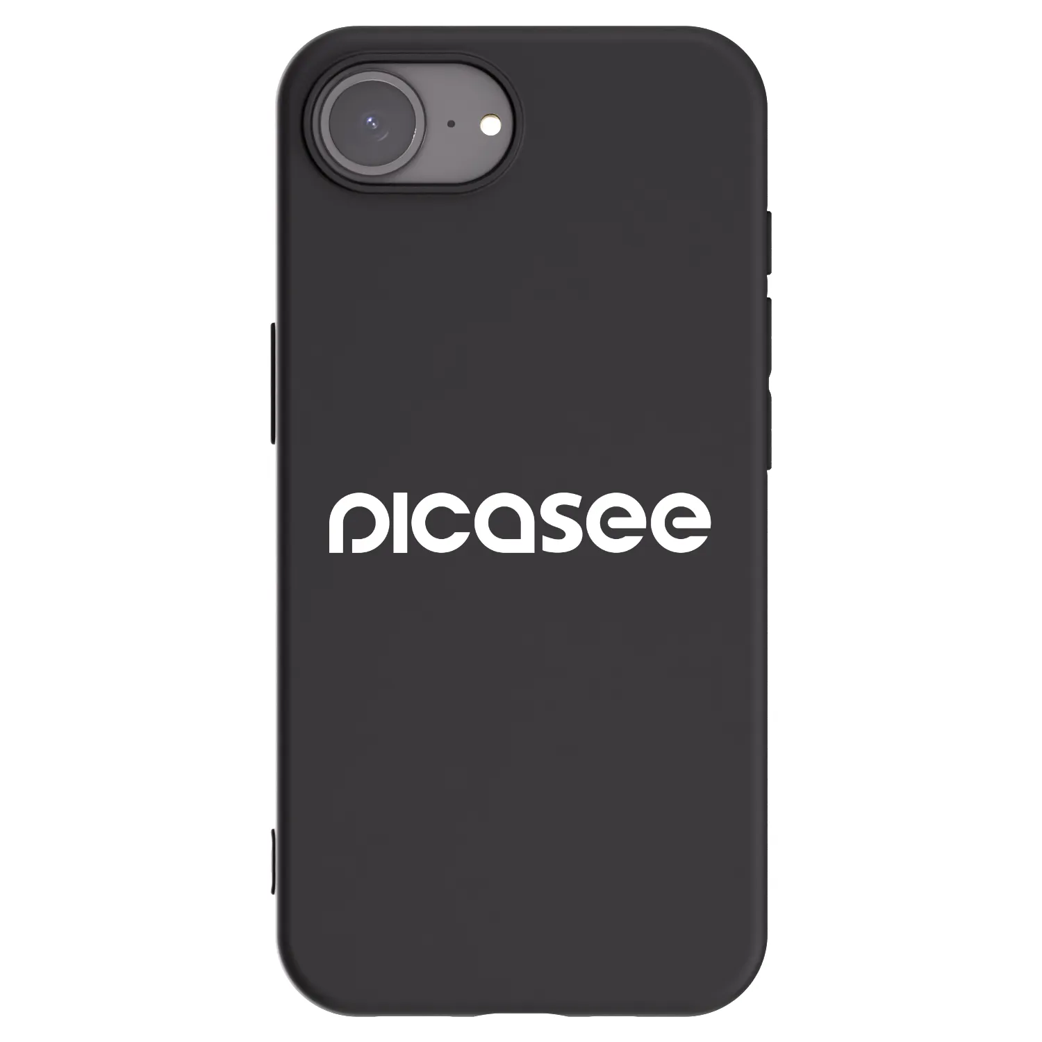 Picasee crna silikonska maskica za Apple iPhone 17e - Picasee - new logo - white