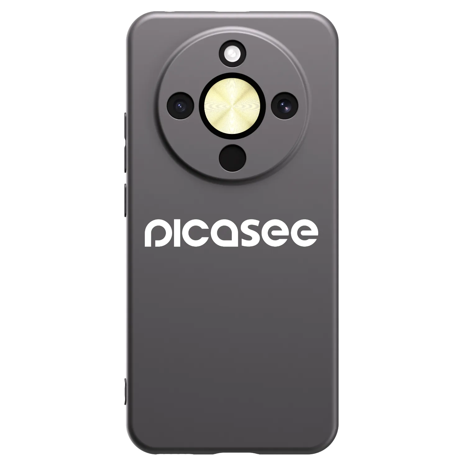Picasee crna silikonska maskica za Honor Magic8 Lite 5G - Picasee - new logo - white