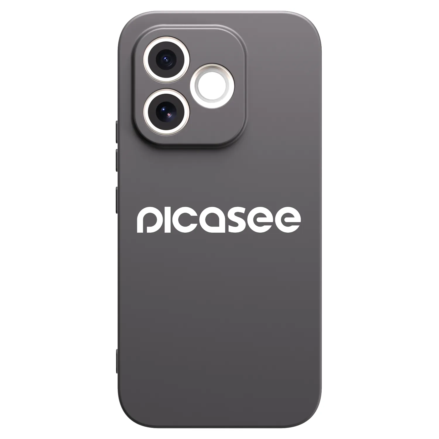 Picasee crna silikonska maskica za Honor 600 Lite - Picasee - new logo - white