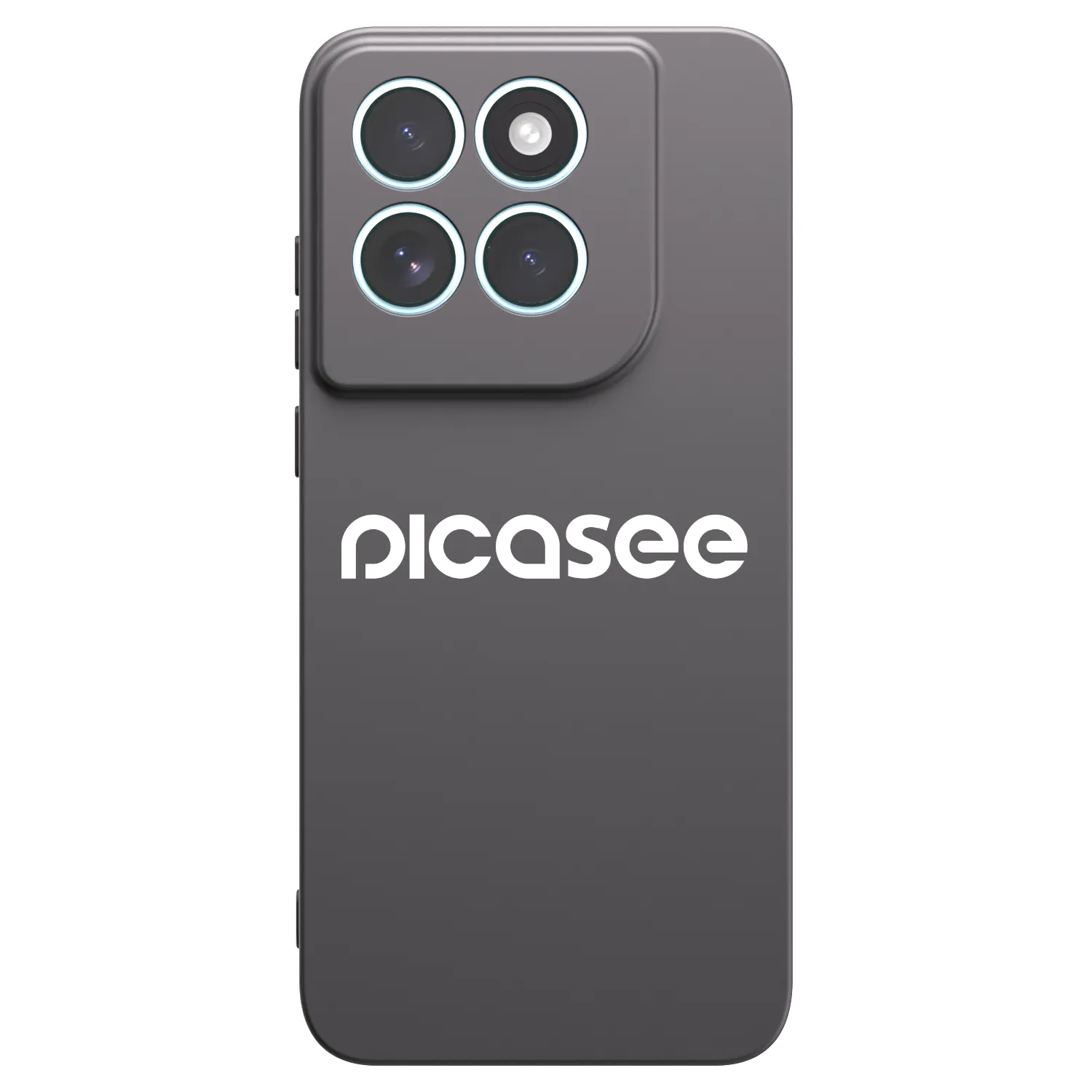 Picasee crna silikonska maskica za Motorola Edge 70 Fusion - Picasee - new logo - white