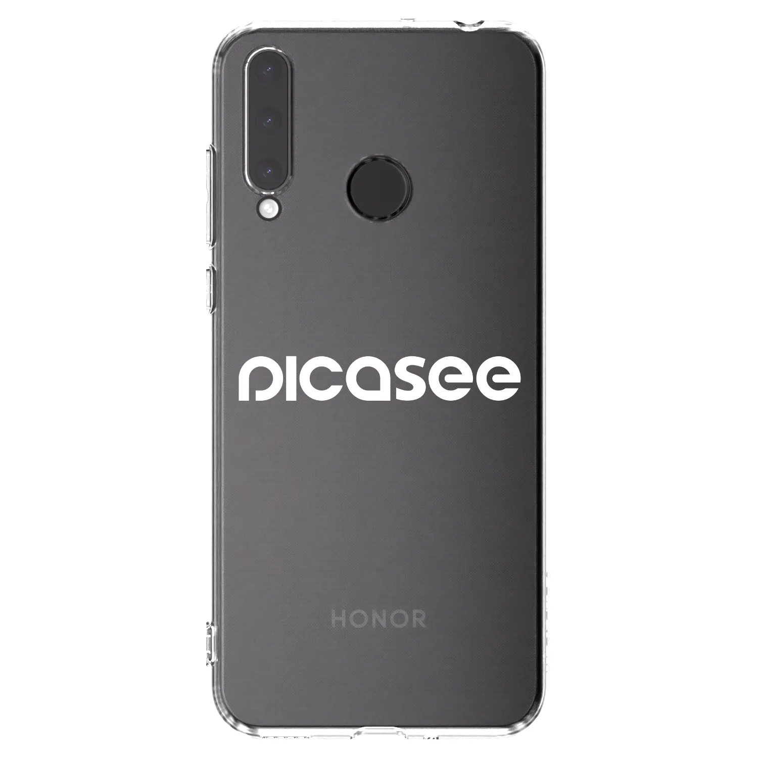 Picasee silikonska prozirna maskica za Honor 20 Lite - Picasee - new logo - white