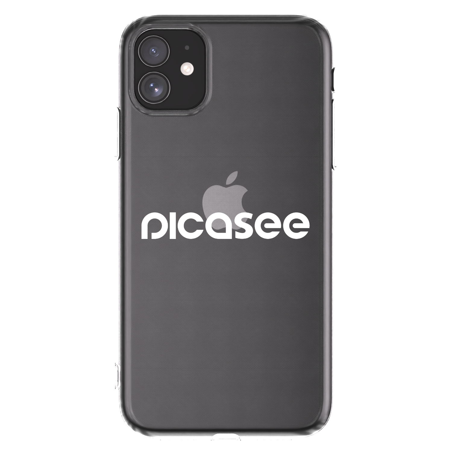 Picasee silikonska prozirna maskica za Apple iPhone 11 - Picasee - new logo - white