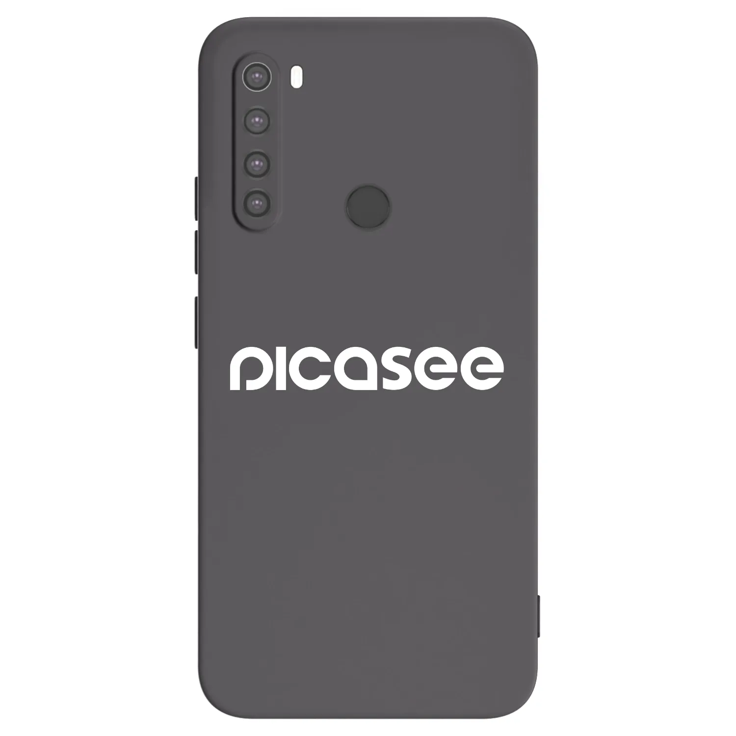 Picasee crna silikonska maskica za Xiaomi Redmi Note 8 - Picasee - new logo - white