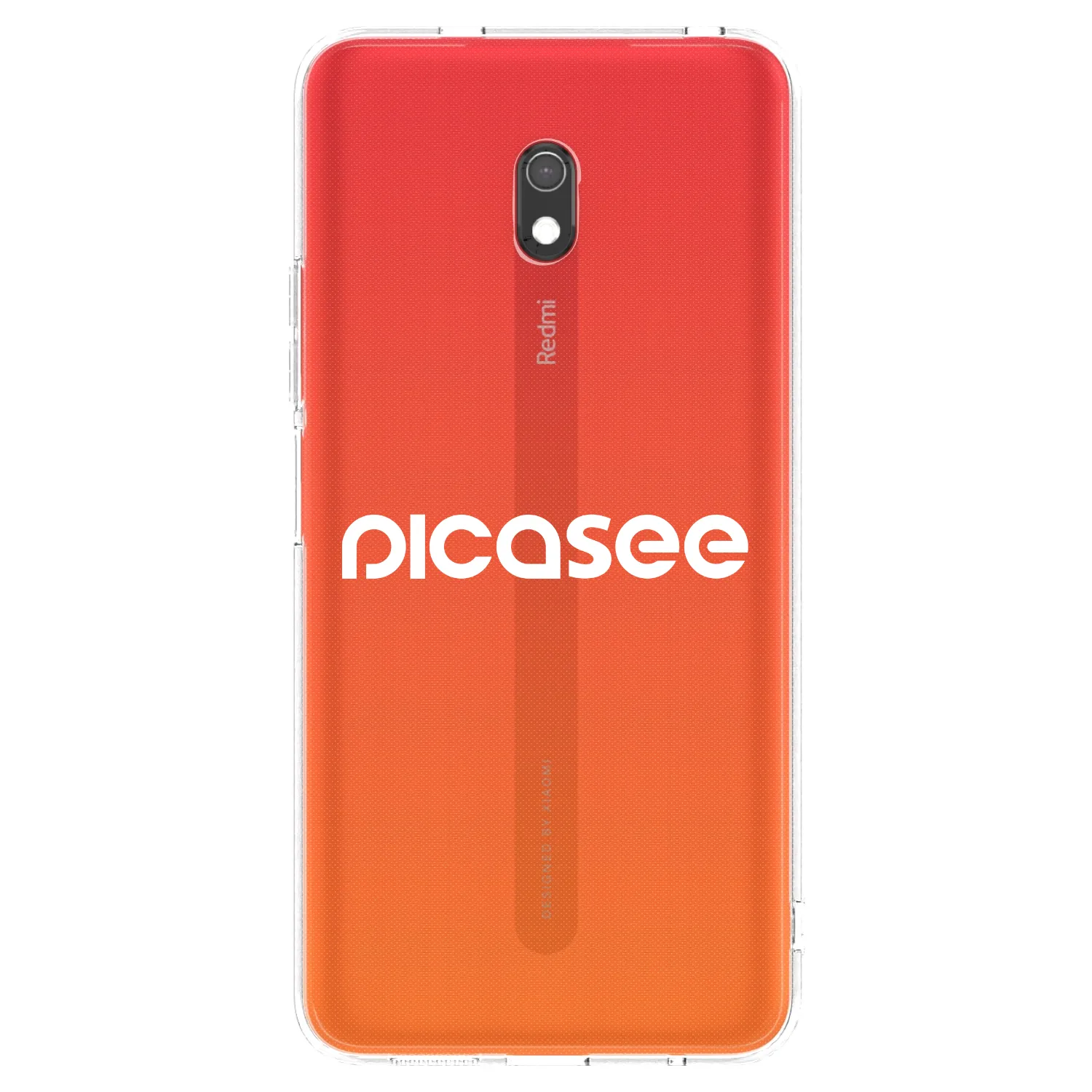 Picasee silikonska prozirna maskica za Xiaomi Redmi 8A - Picasee - new logo - white