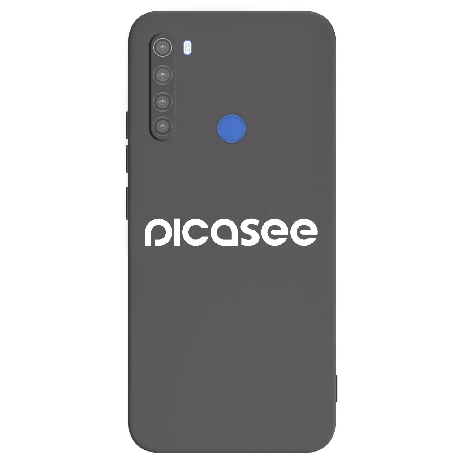 Picasee crna silikonska maskica za Xiaomi Redmi Note 8T - Picasee - new logo - white