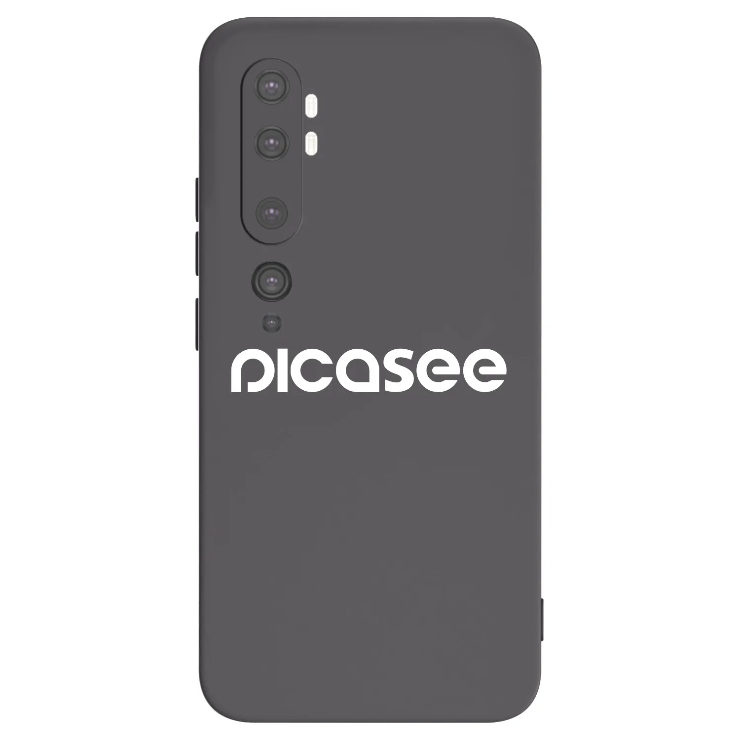 Picasee crna silikonska maskica za Xiaomi Mi Note 10 (Pro) - Picasee - new logo - white