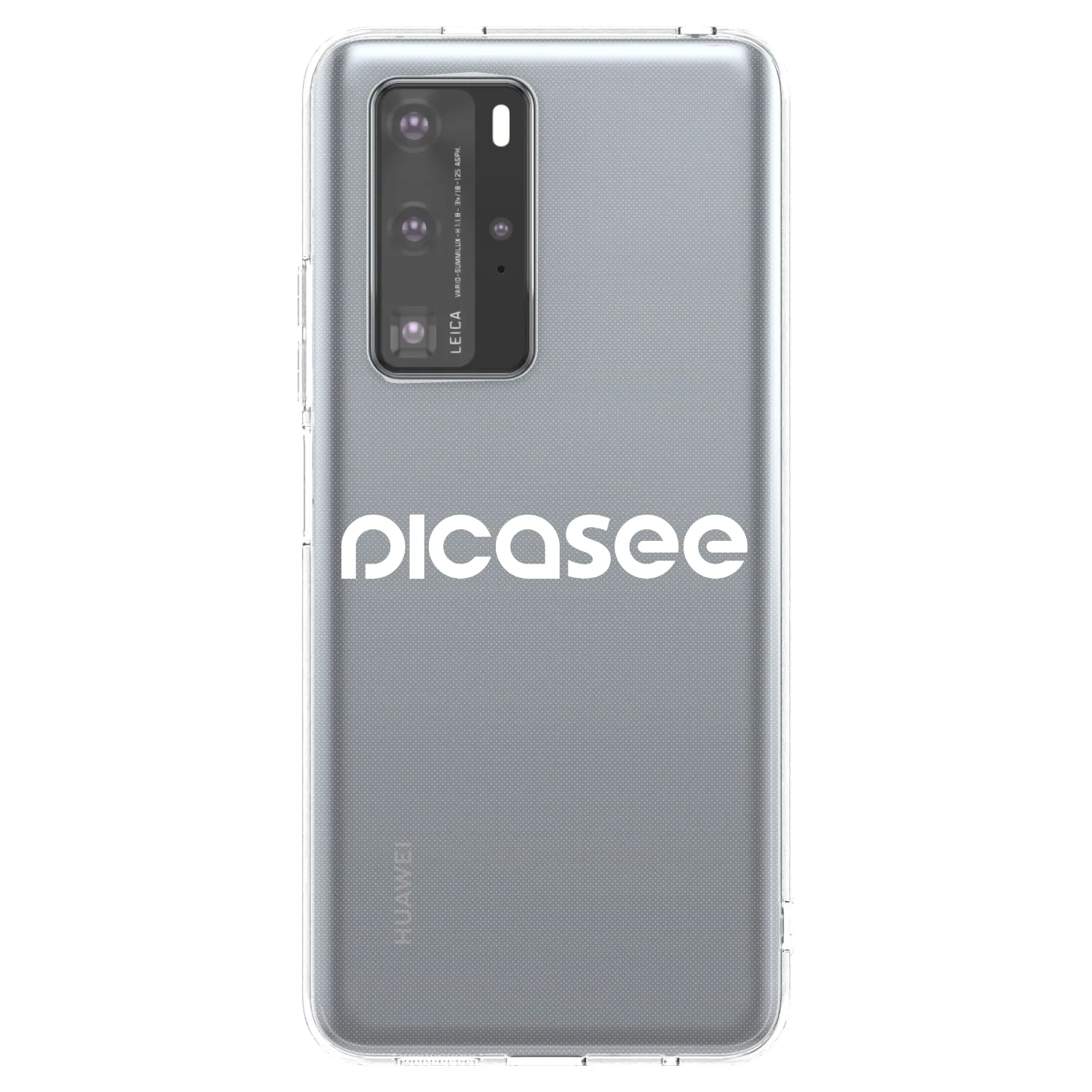 Picasee silikonska prozirna maskica za Huawei P40 Pro - Picasee - new logo - white