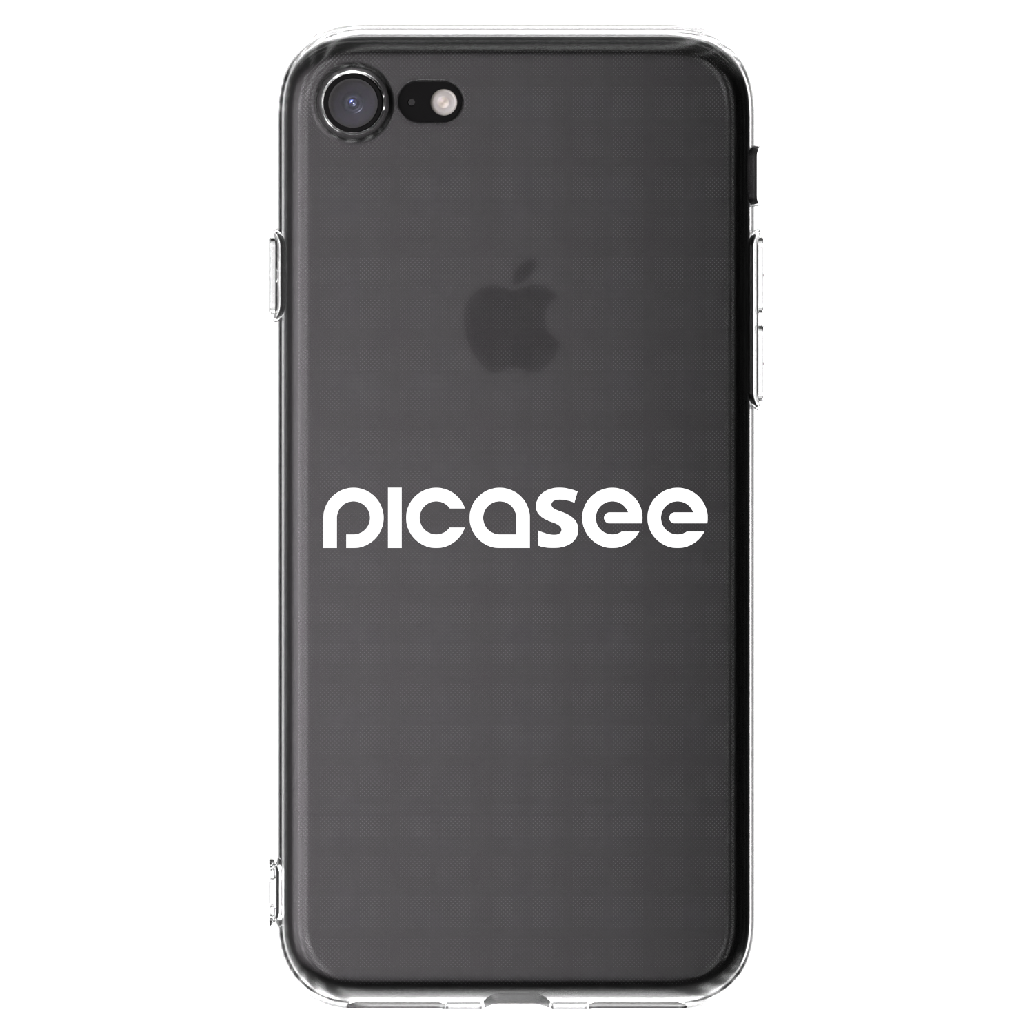 Picasee silikonska prozirna maskica za Apple iPhone SE 2020 - Picasee - new logo - white