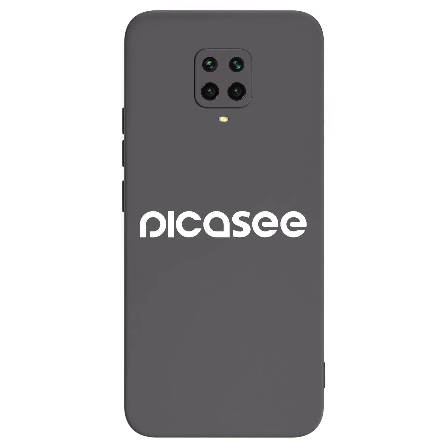 Picasee crna silikonska maskica za Xiaomi Redmi Note 9 Pro - Picasee - new logo - white